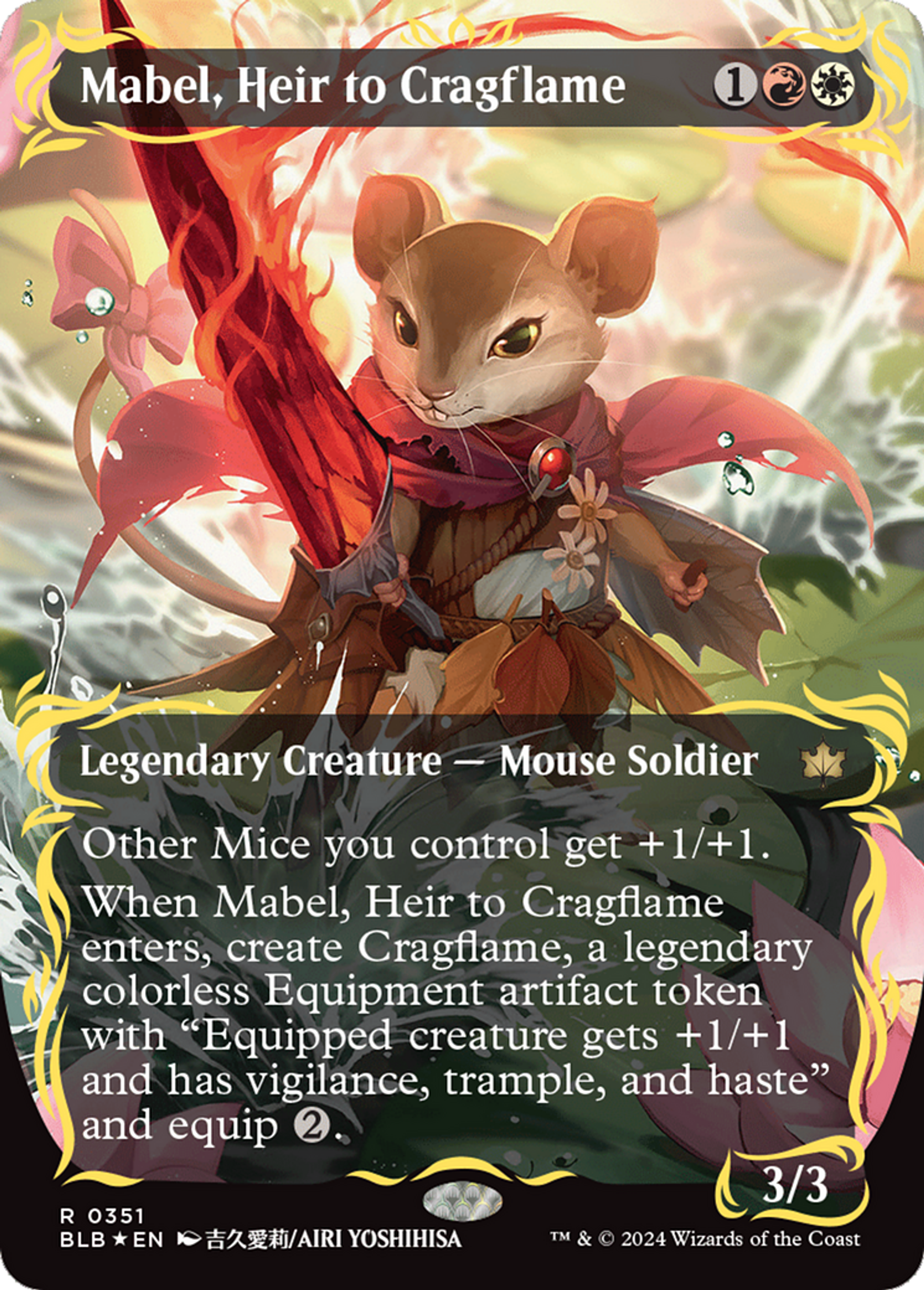 Mabel, Heir to Cragflame — Bloomburrow — Magic: The Gathering