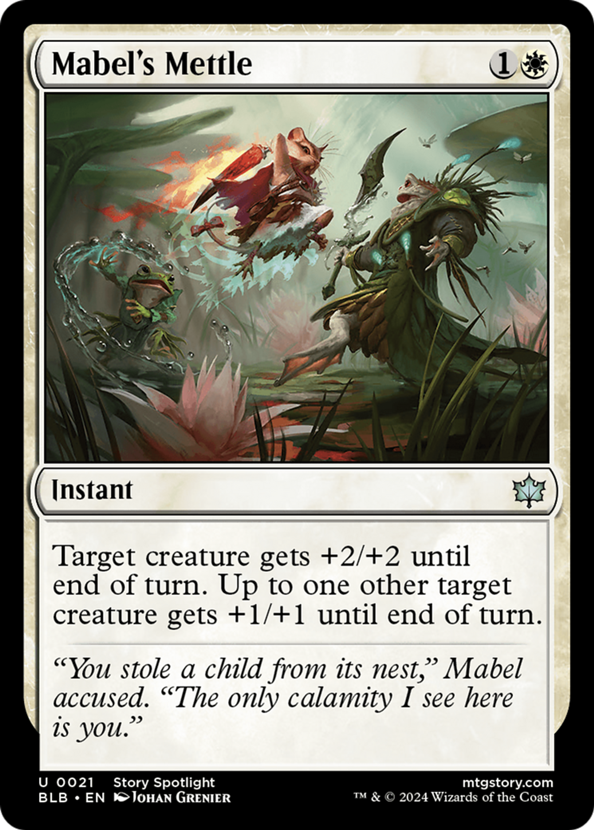 Ardeur de Mabel — Bloomburrow — Magic: The Gathering