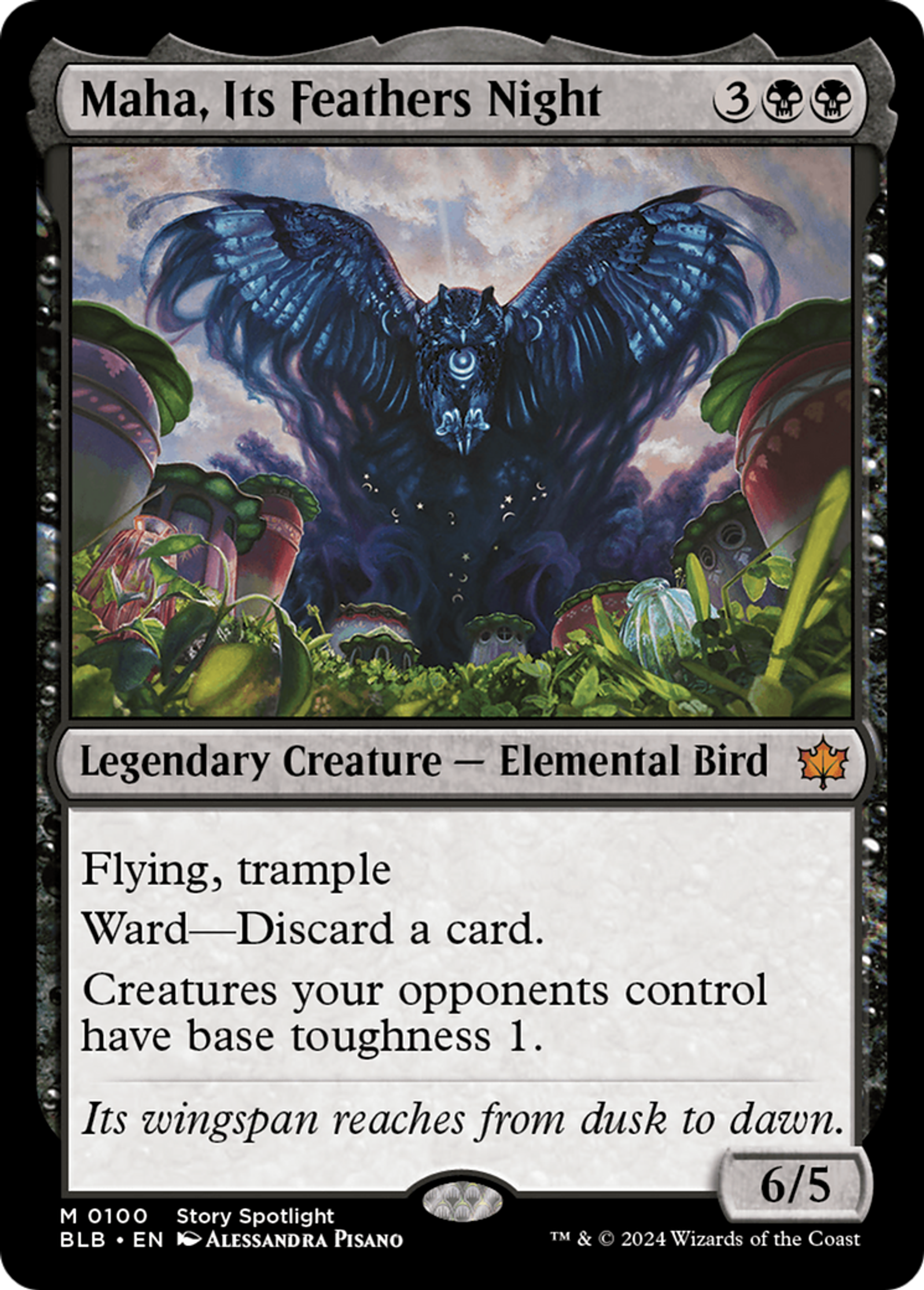 Maha, Its Feathers Night — Bloomburrow — Magic: The Gathering