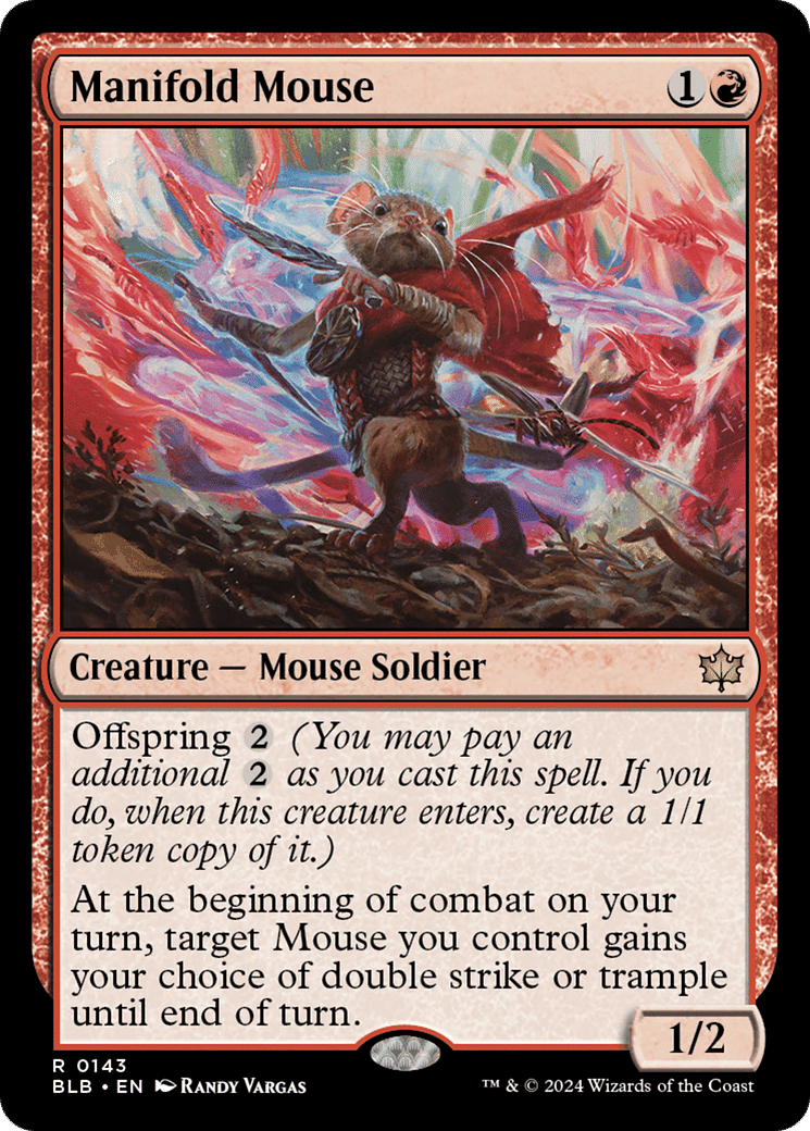 Manifold Mouse — Bloomburrow — Magic: The Gathering