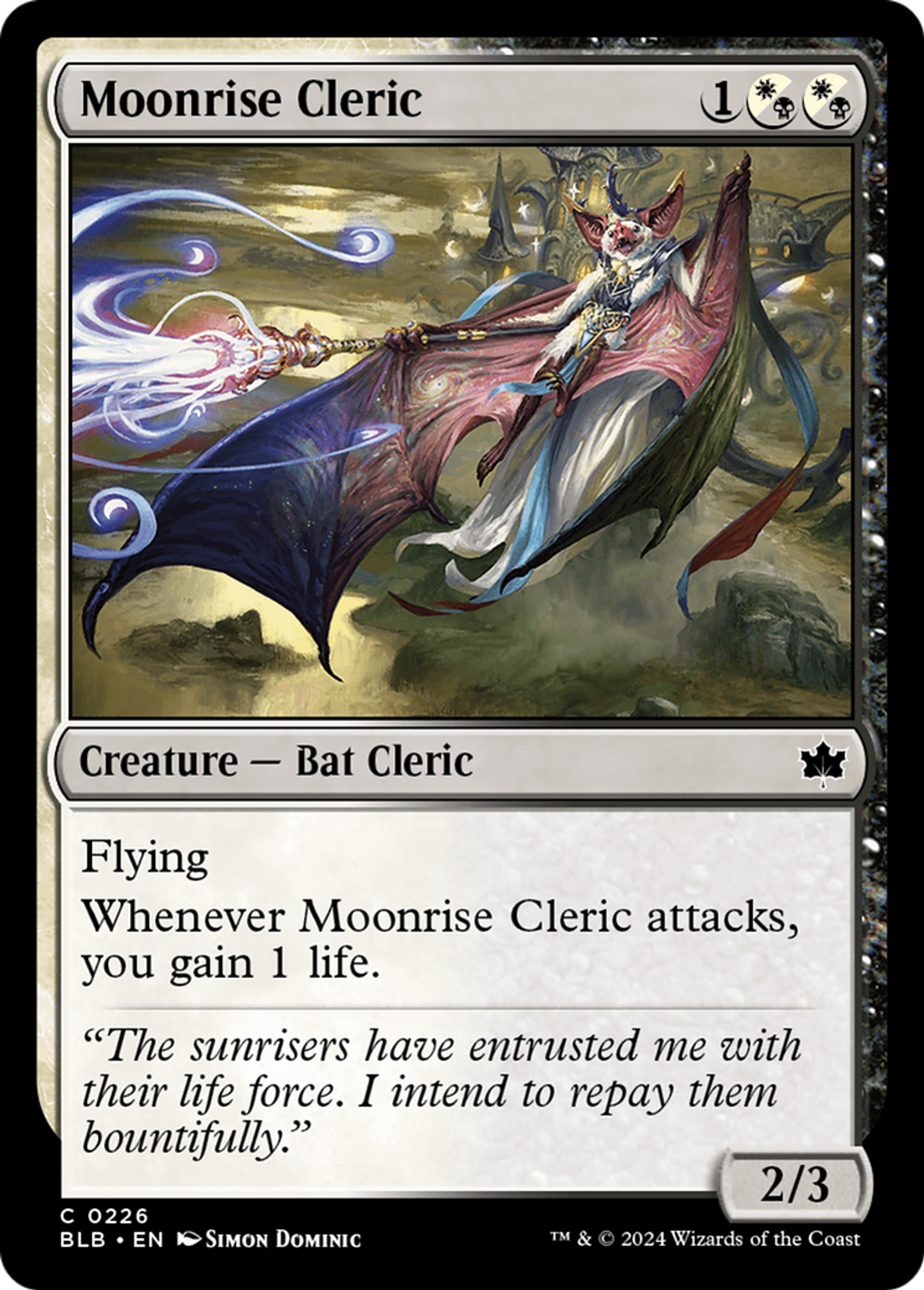 Clerc de lune — Bloomburrow — Magic: The Gathering