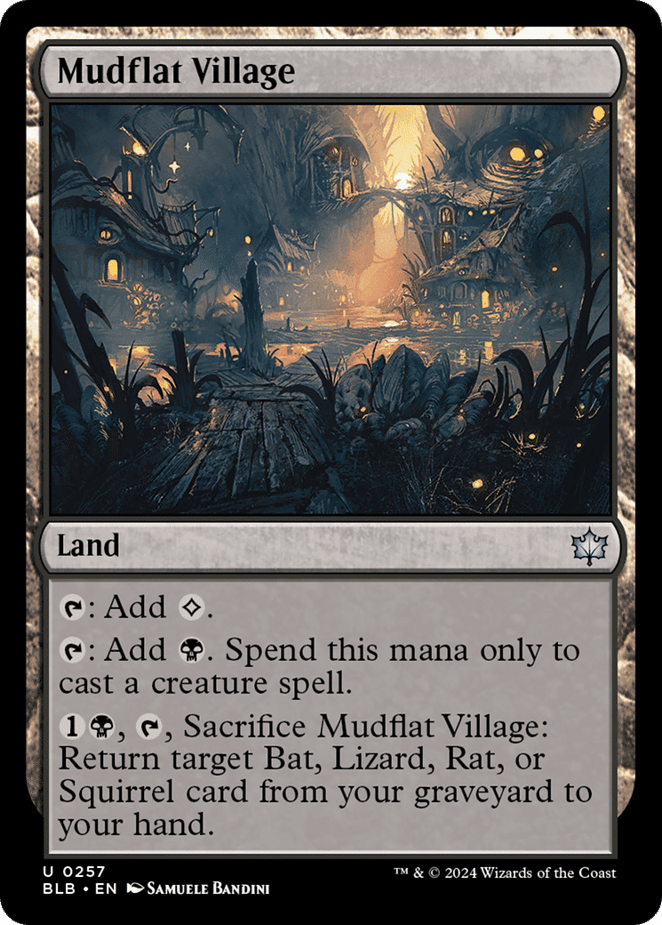 Mudflat Village — Bloomburrow — Magic: The Gathering