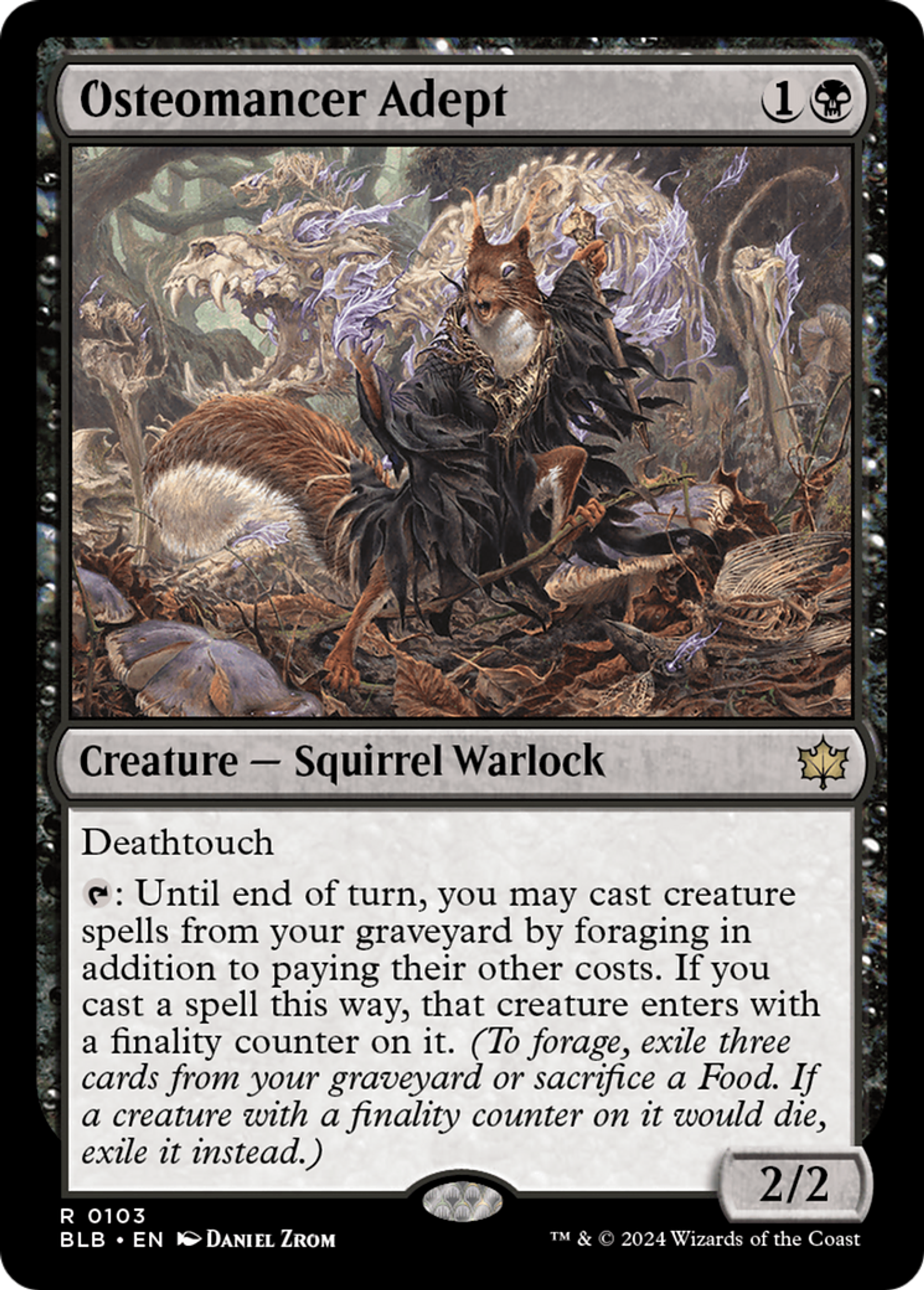 Osteomancer Adept — Bloomburrow — Magic: The Gathering