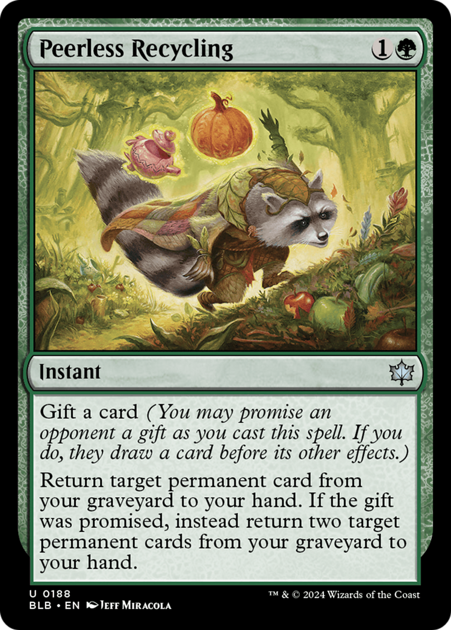 Recyclage sans égal — Bloomburrow — Magic: The Gathering