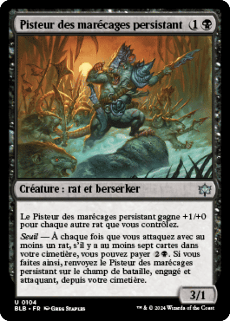 Pisteur des marécages persistant — Bloomburrow — Magic: The Gathering