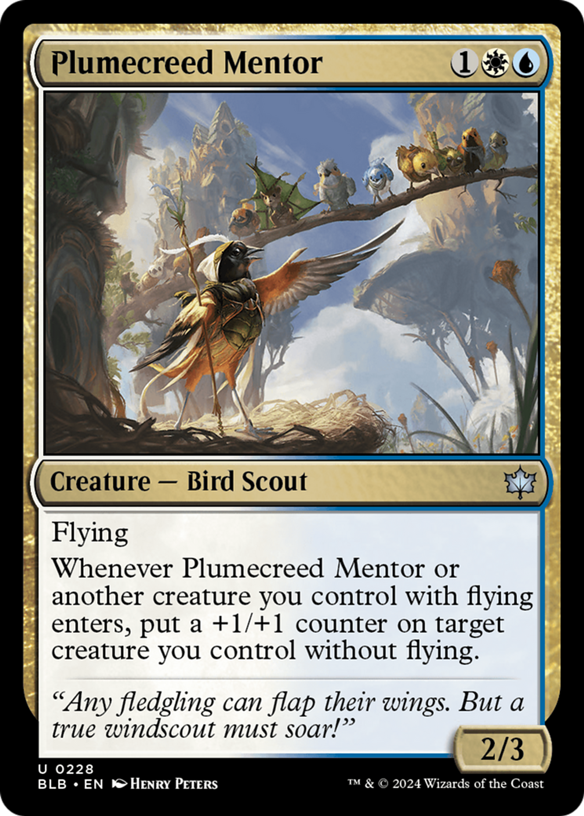 Plumecreed Mentor — Bloomburrow — Magic: The Gathering