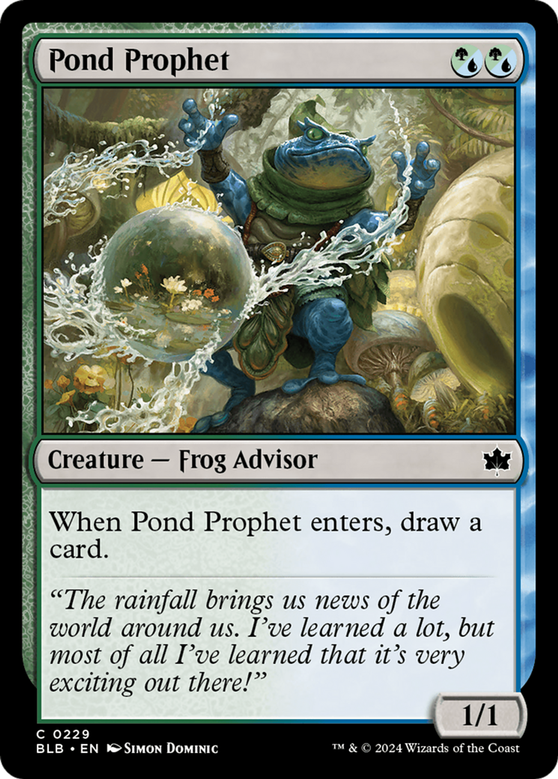 Prophète de l'étang — Bloomburrow — Magic: The Gathering