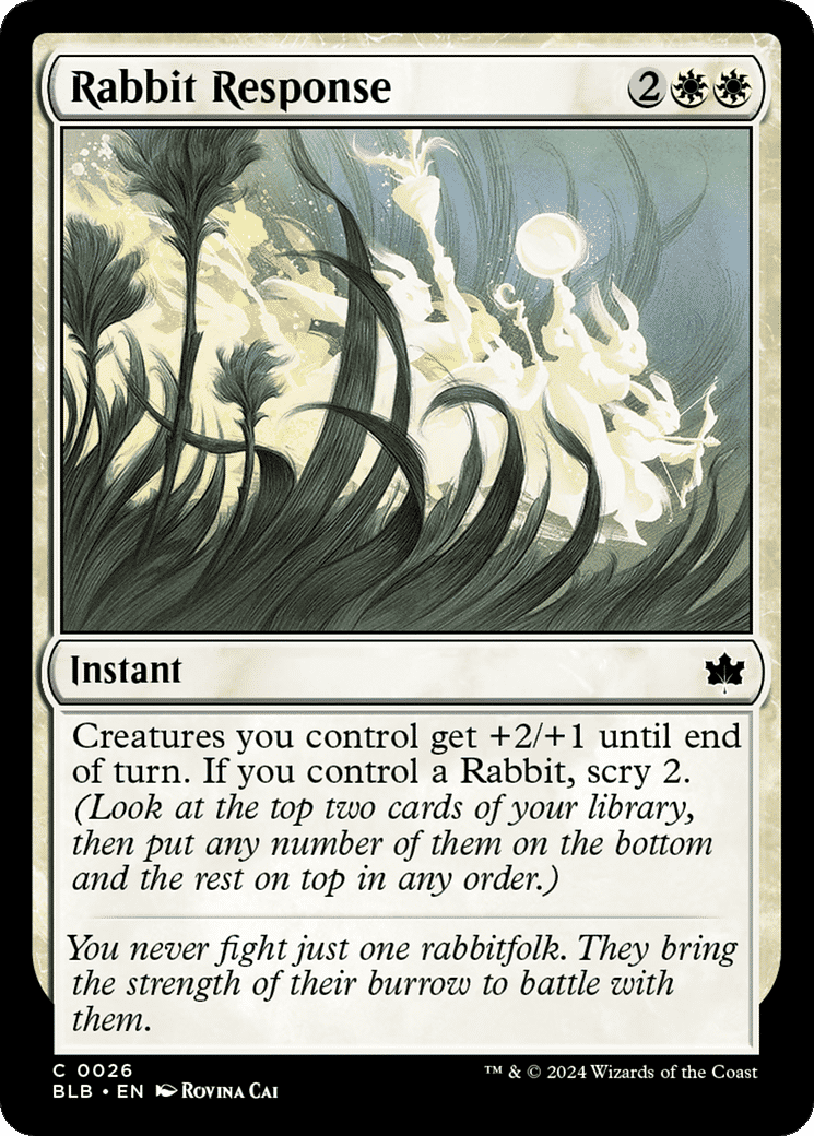 Rabbit Response — Bloomburrow — Magic: The Gathering