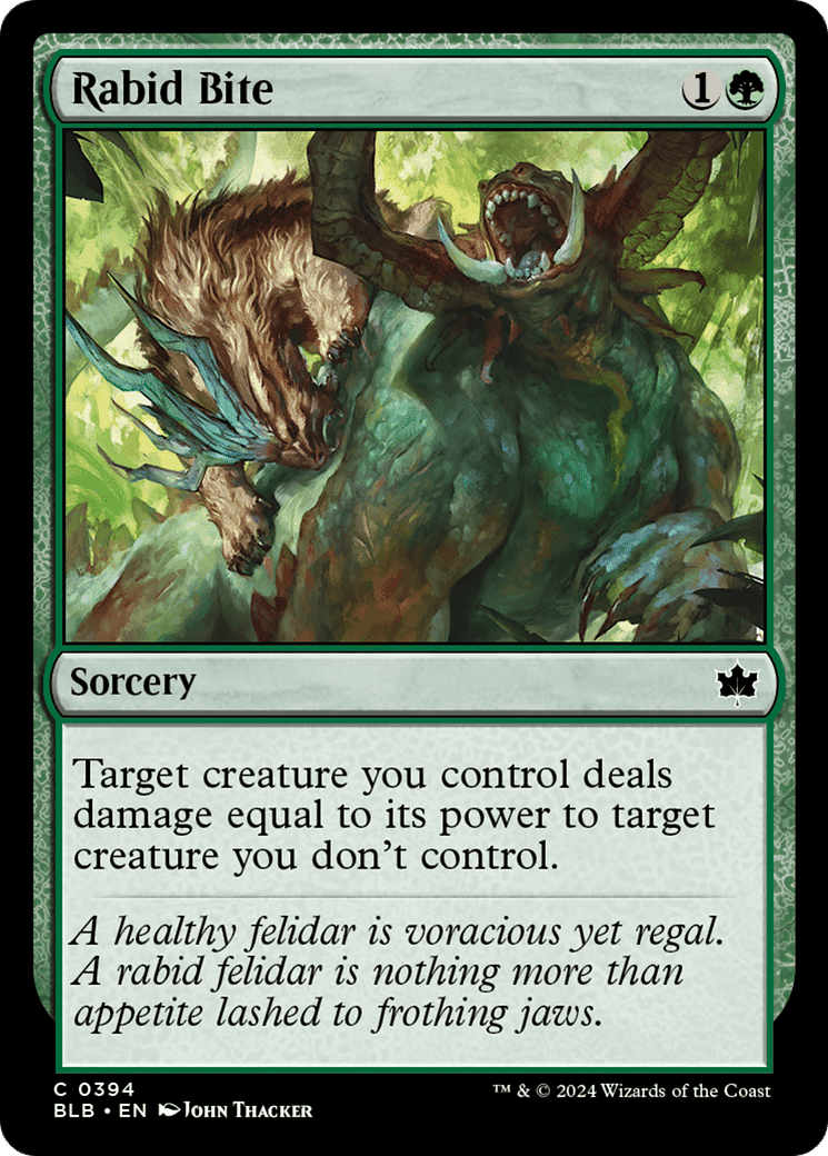 Rabid Bite — Bloomburrow — Magic: The Gathering