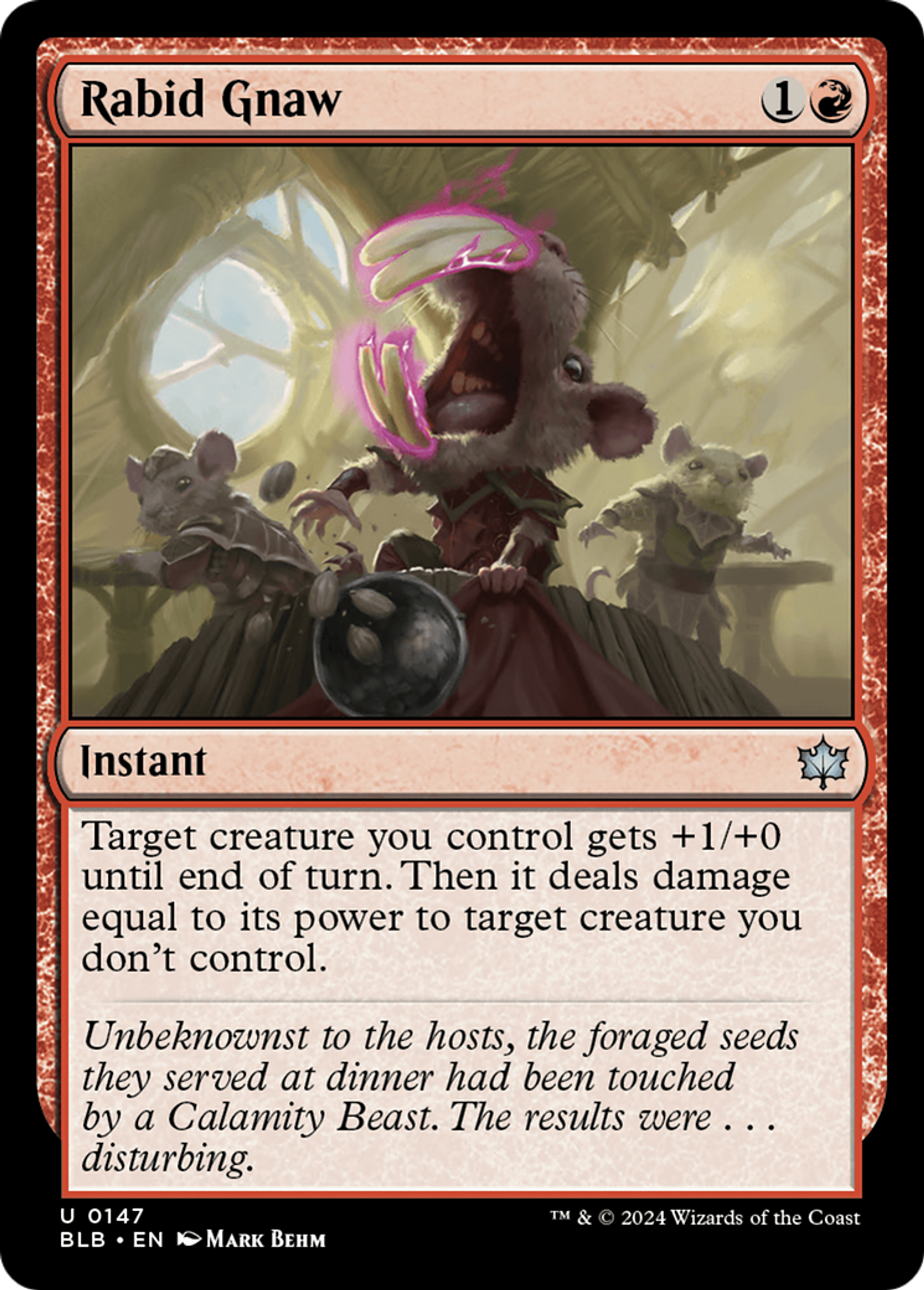 Rabid Gnaw — Bloomburrow — Magic: The Gathering