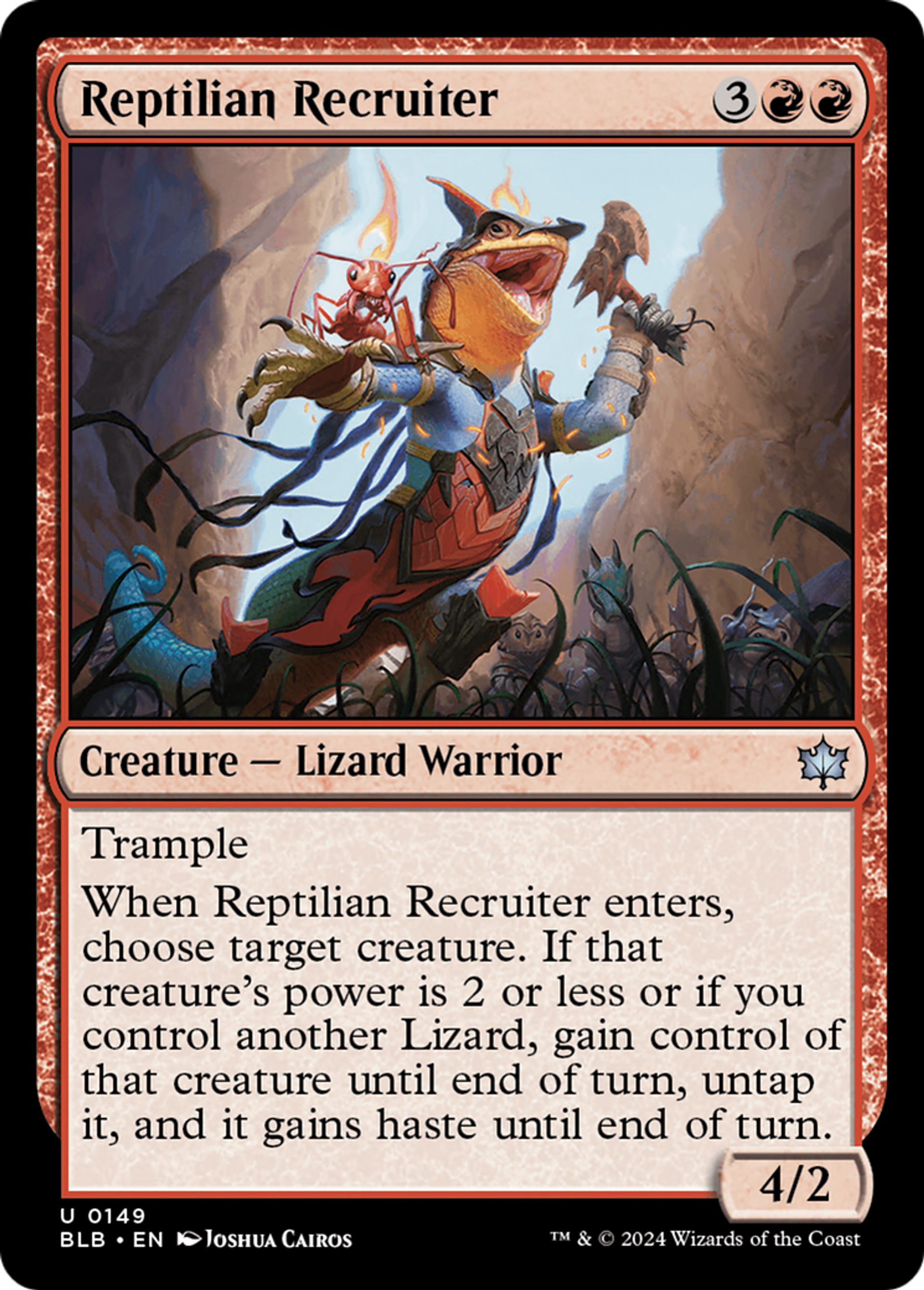Reptilian Recruiter — Bloomburrow — Magic: The Gathering