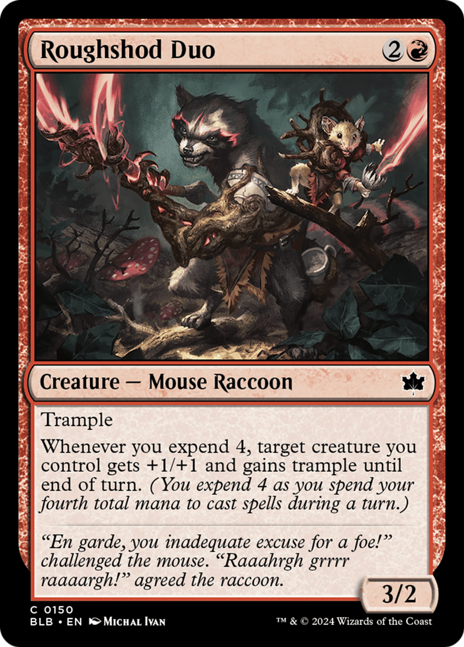 Roughshod Duo — Bloomburrow — Magic: The Gathering