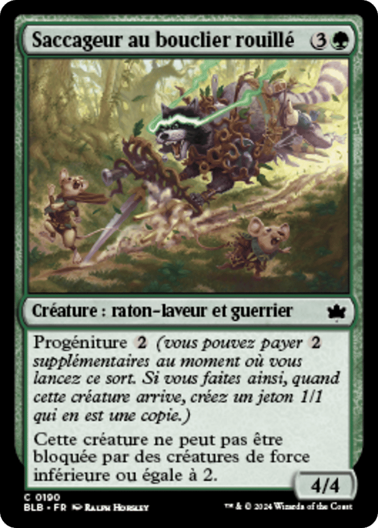 Saccageur au bouclier rouillé — Bloomburrow — Magic: The Gathering