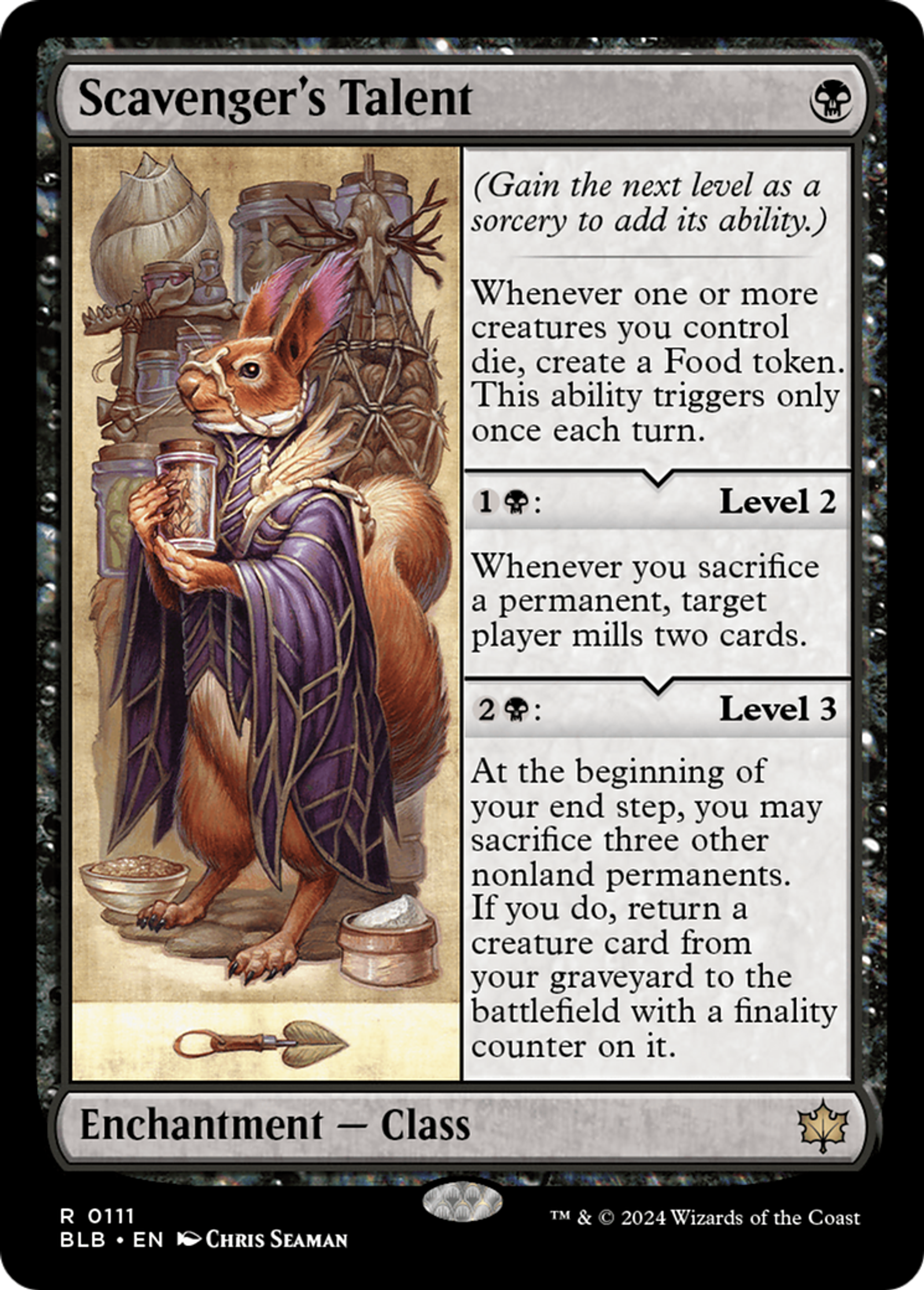 Talent du charognard — Bloomburrow — Magic: The Gathering