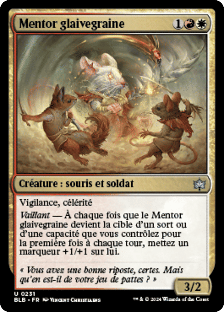 Mentor glaivegraine — Bloomburrow — Magic: The Gathering