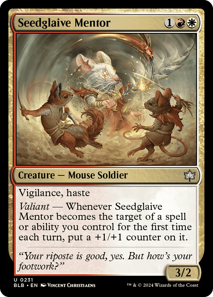 Seedglaive Mentor — Bloomburrow — Magic: The Gathering