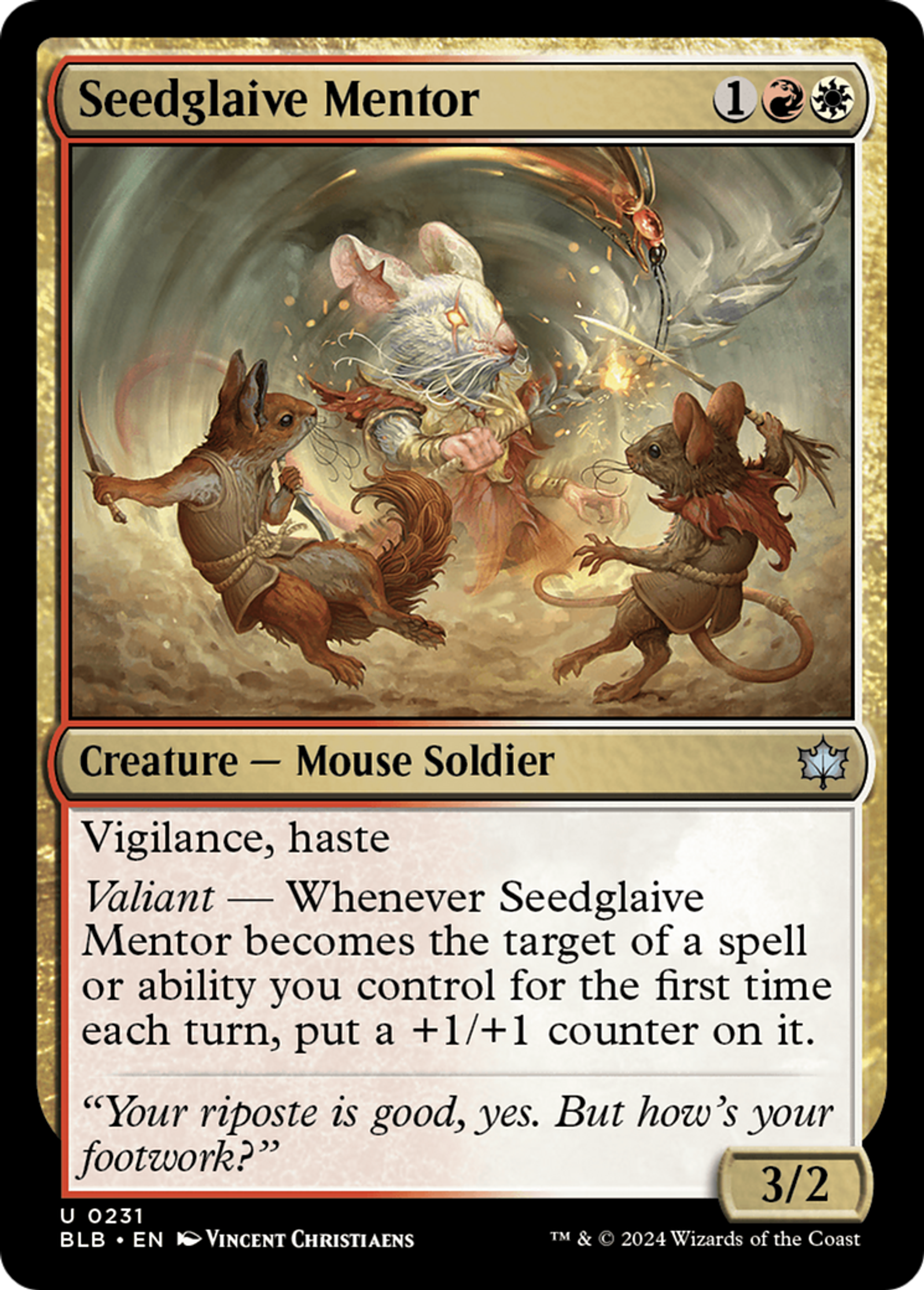 Seedglaive Mentor — Bloomburrow — Magic: The Gathering