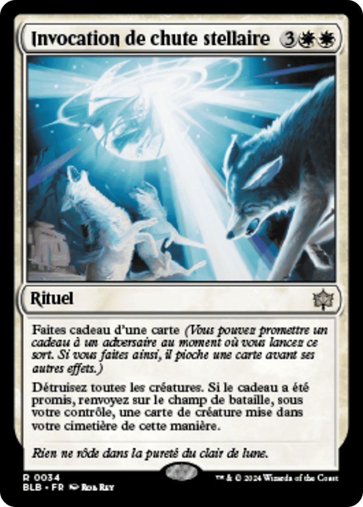 Invocation de chute stellaire — Bloomburrow — Magic: The Gathering