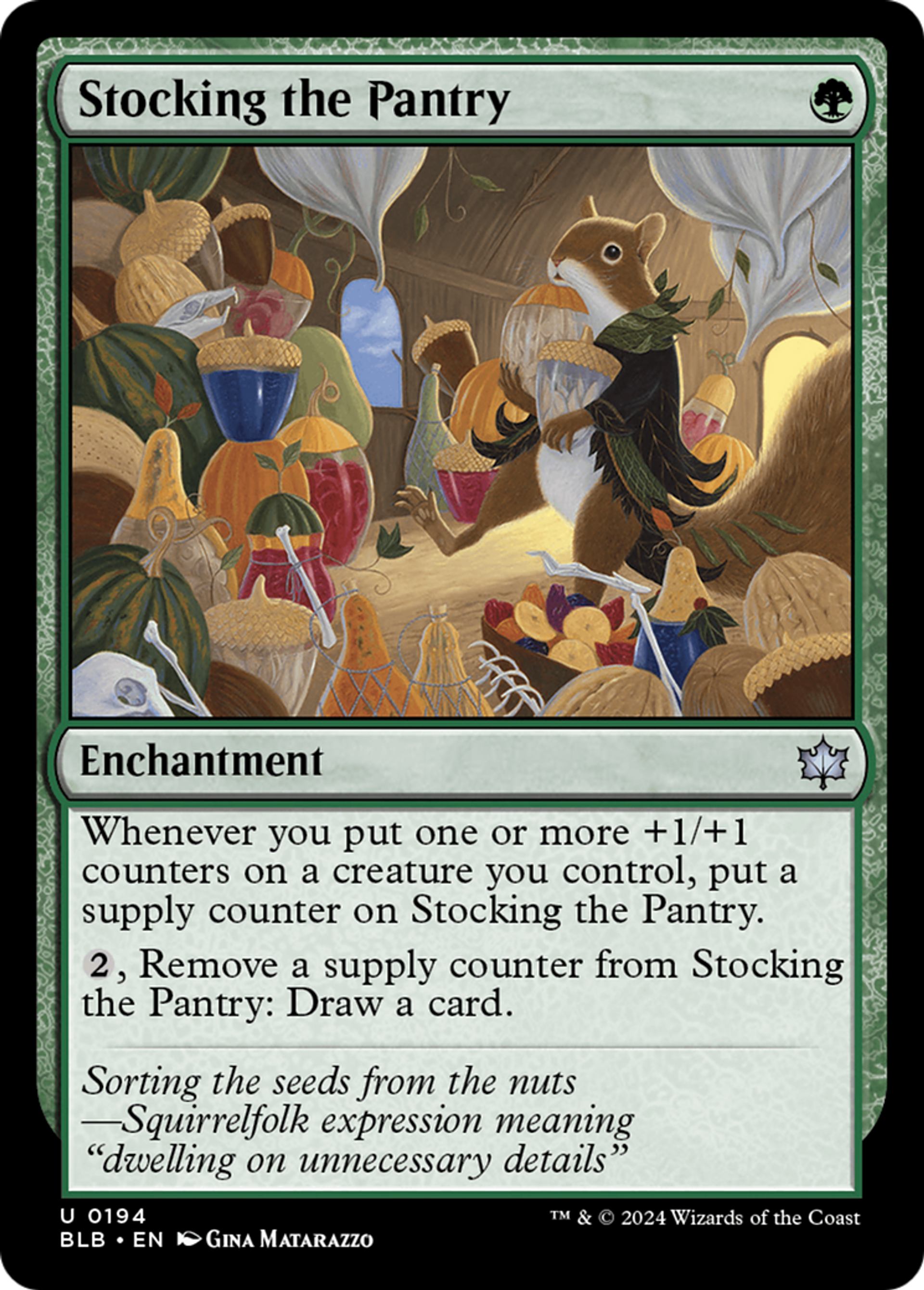 Stocking the Pantry — Bloomburrow — Magic: The Gathering