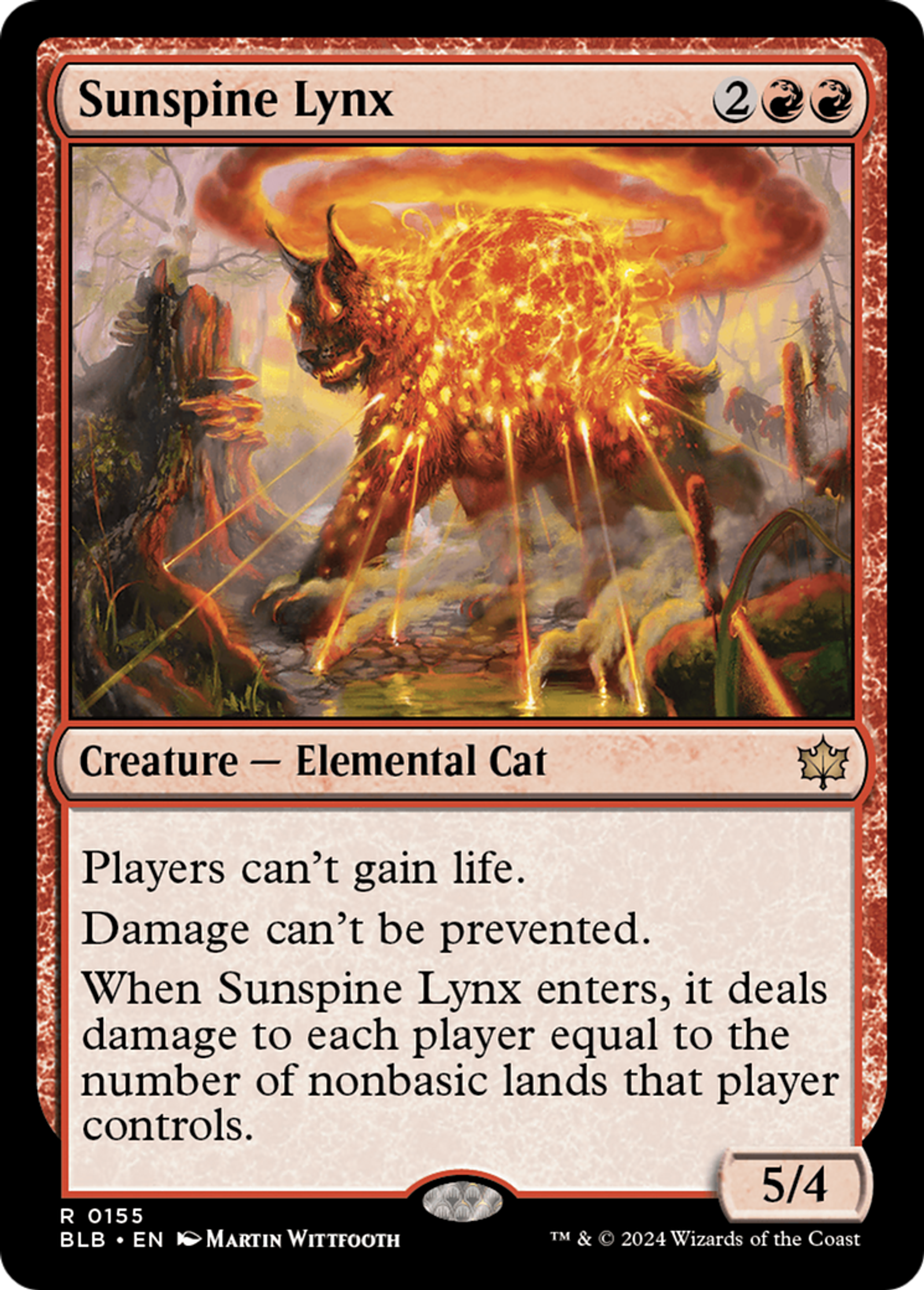 Sunspine Lynx — Bloomburrow — Magic: The Gathering