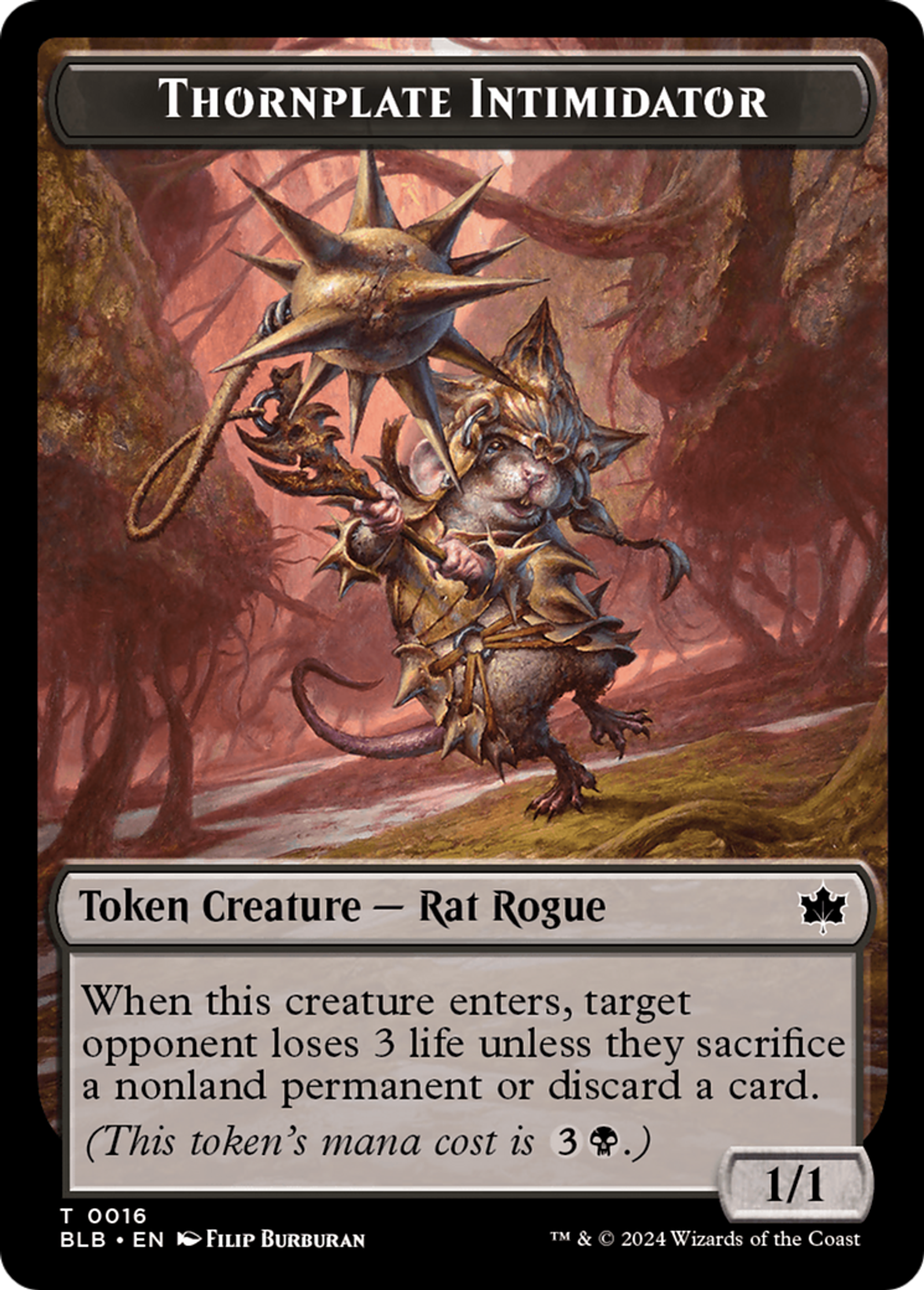 Thornplate Intimidator — Bloomburrow — Magic: The Gathering