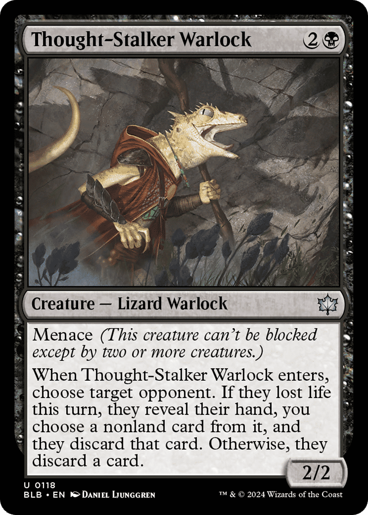 Thought-Stalker Warlock — Bloomburrow — Magic: The Gathering