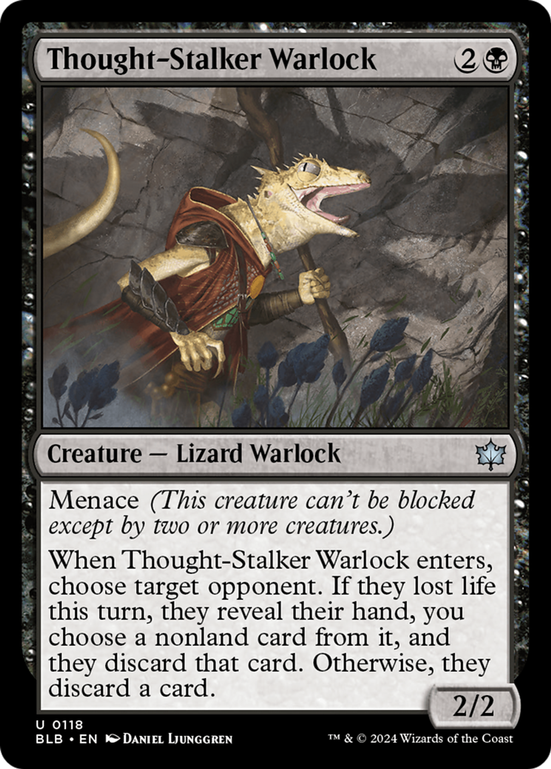 Thought-Stalker Warlock — Bloomburrow — Magic: The Gathering