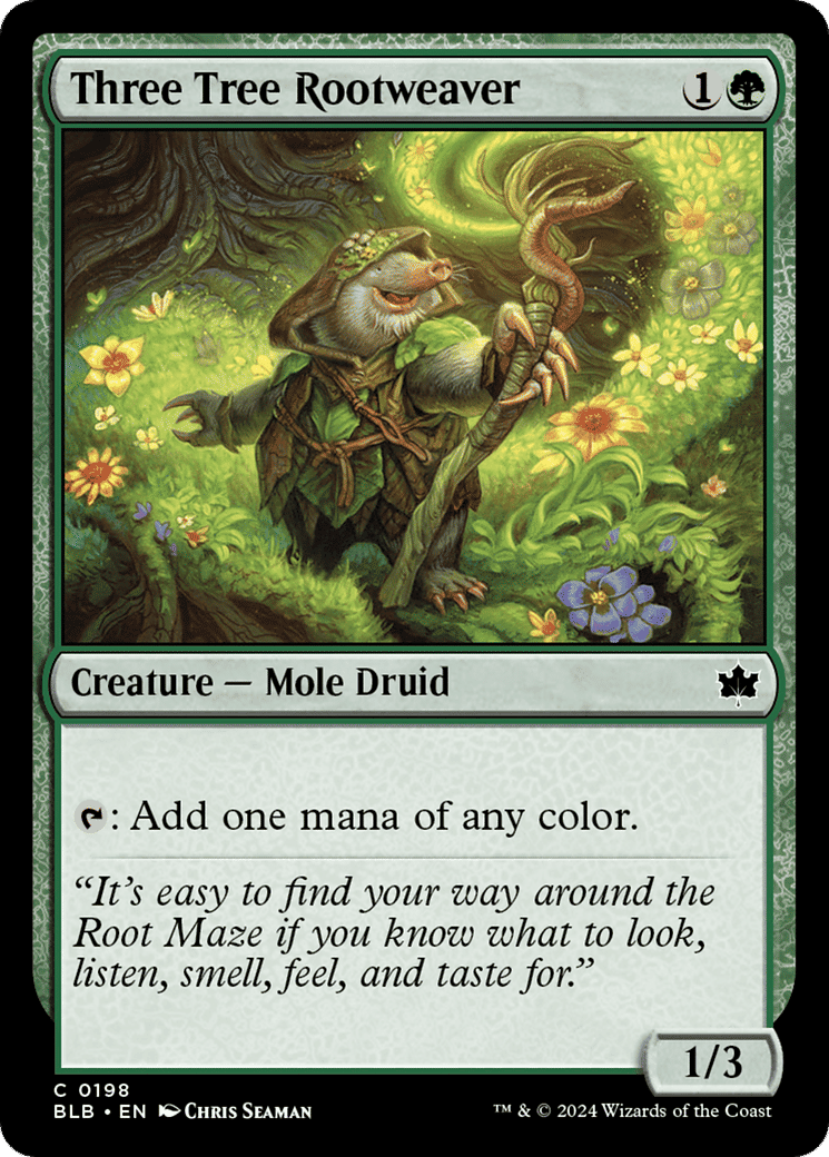 Three Tree Rootweaver — Bloomburrow — Magic: The Gathering