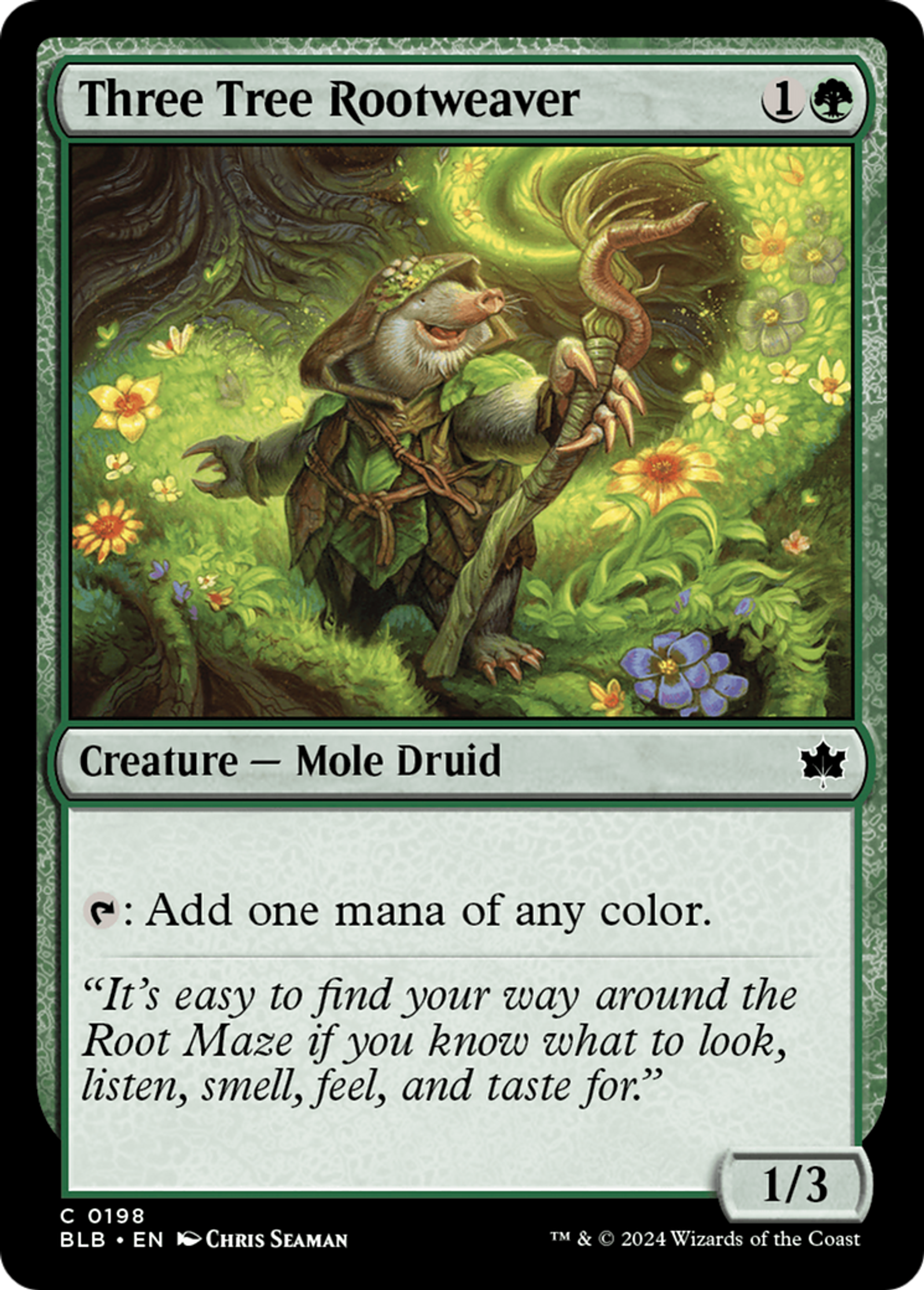 Three Tree Rootweaver — Bloomburrow — Magic: The Gathering