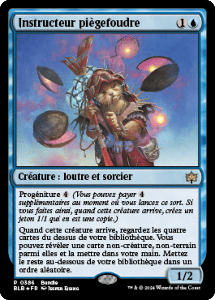 Instructeur piègefoudre — Bloomburrow — Magic: The Gathering