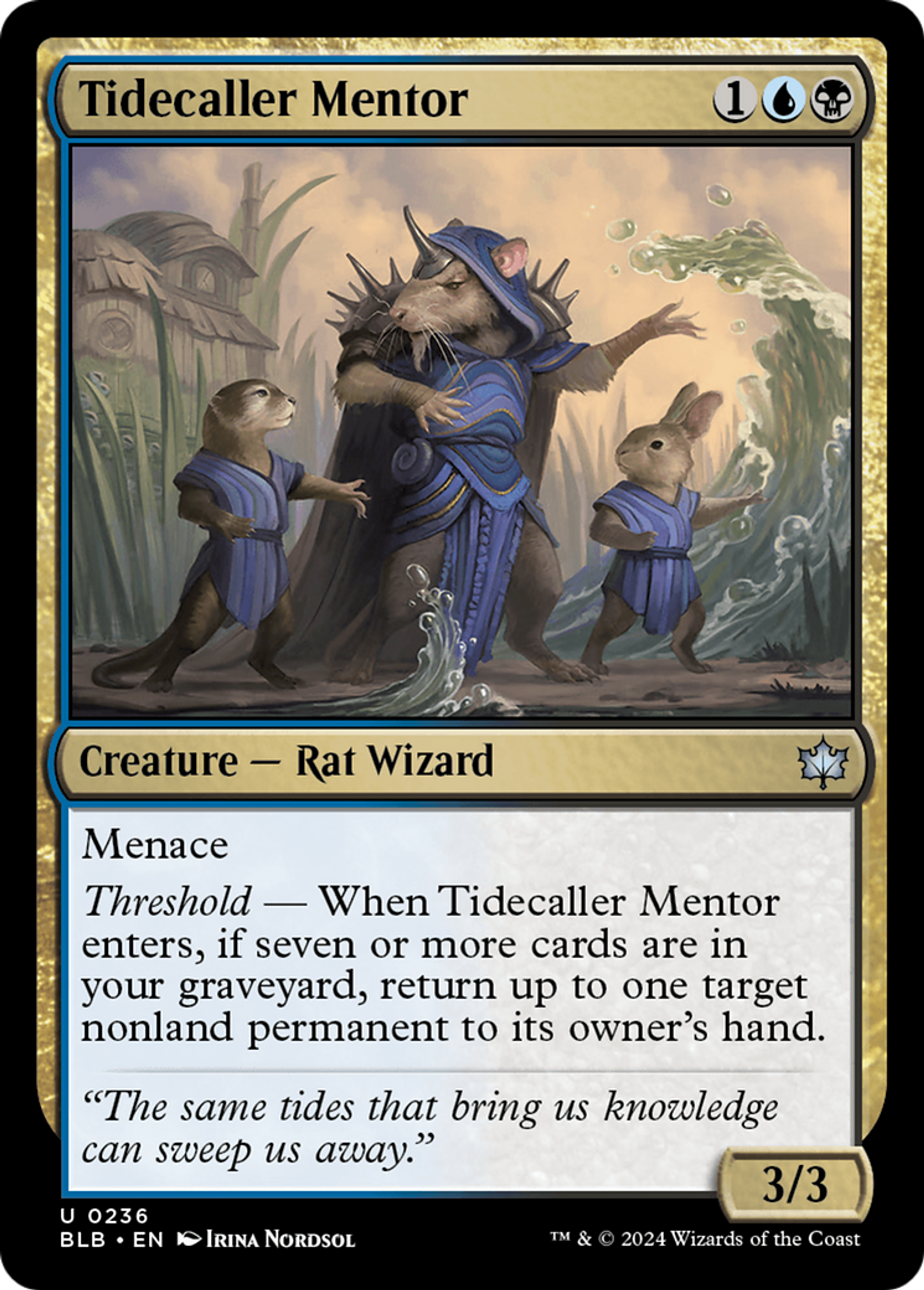 Tidecaller Mentor — Bloomburrow — Magic: The Gathering