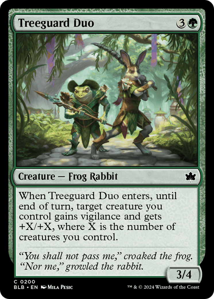 Treeguard Duo — Bloomburrow — Magic: The Gathering