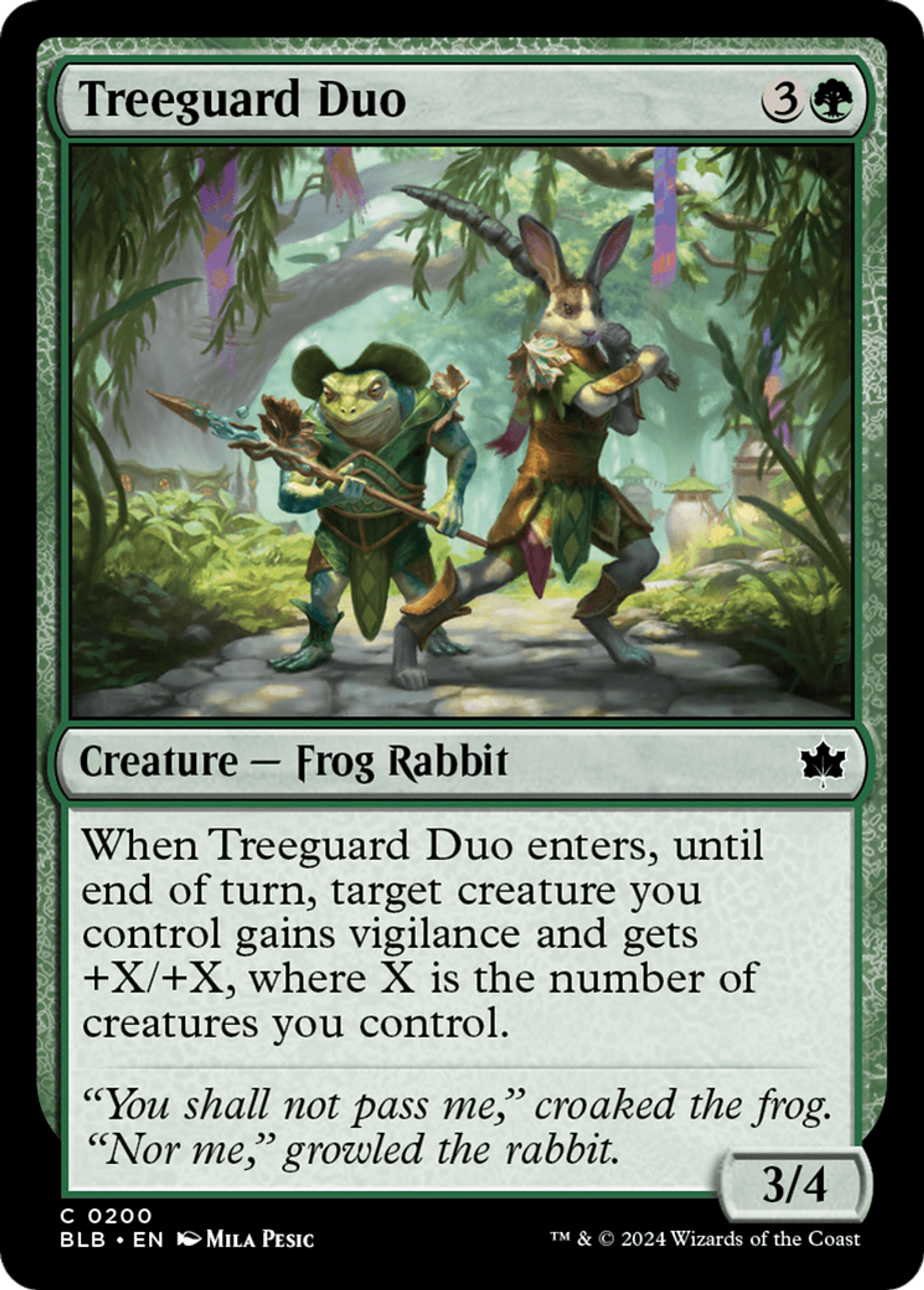 Treeguard Duo — Bloomburrow — Magic: The Gathering