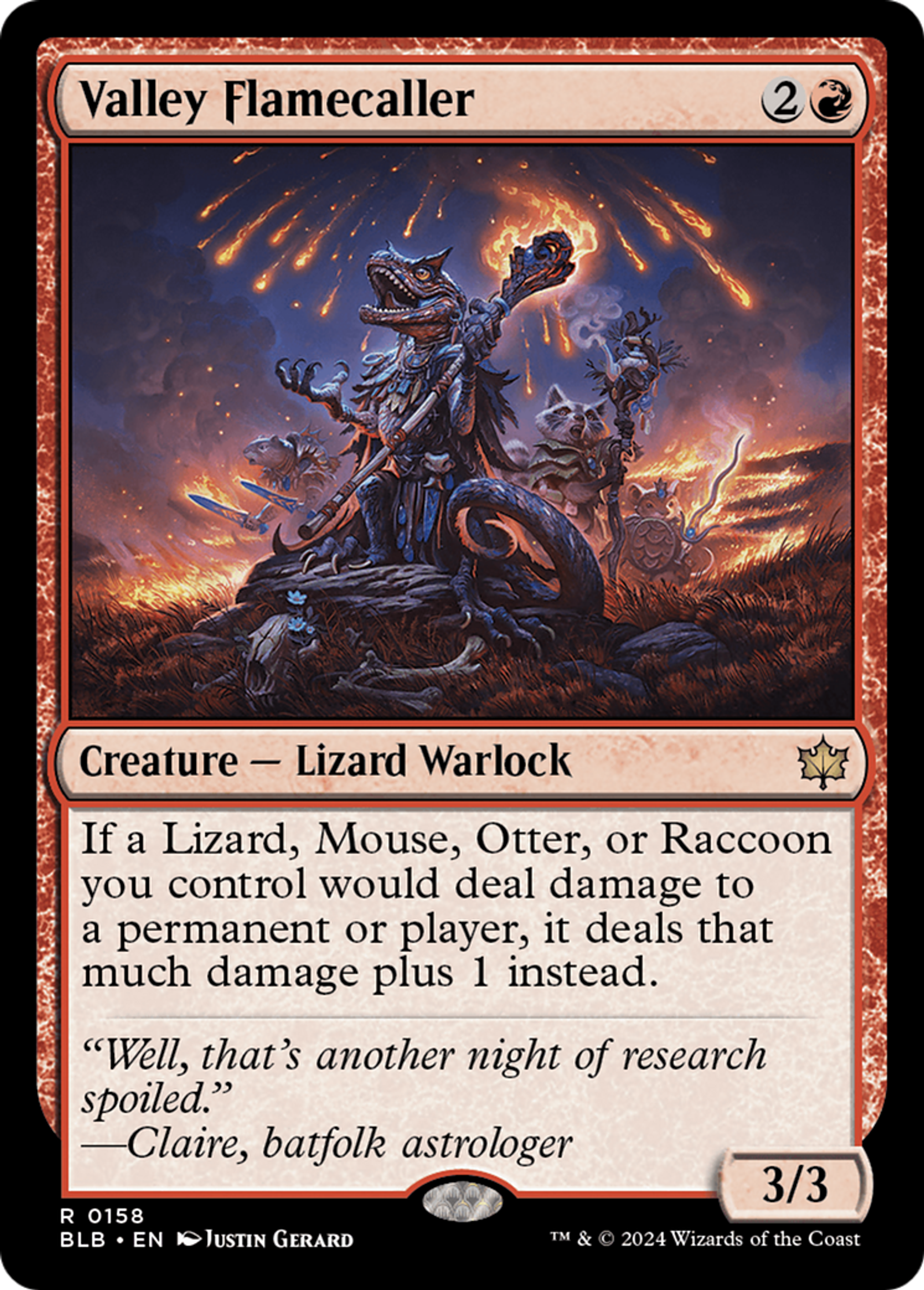 Meneur de flammes de Vallée — Bloomburrow — Magic: The Gathering