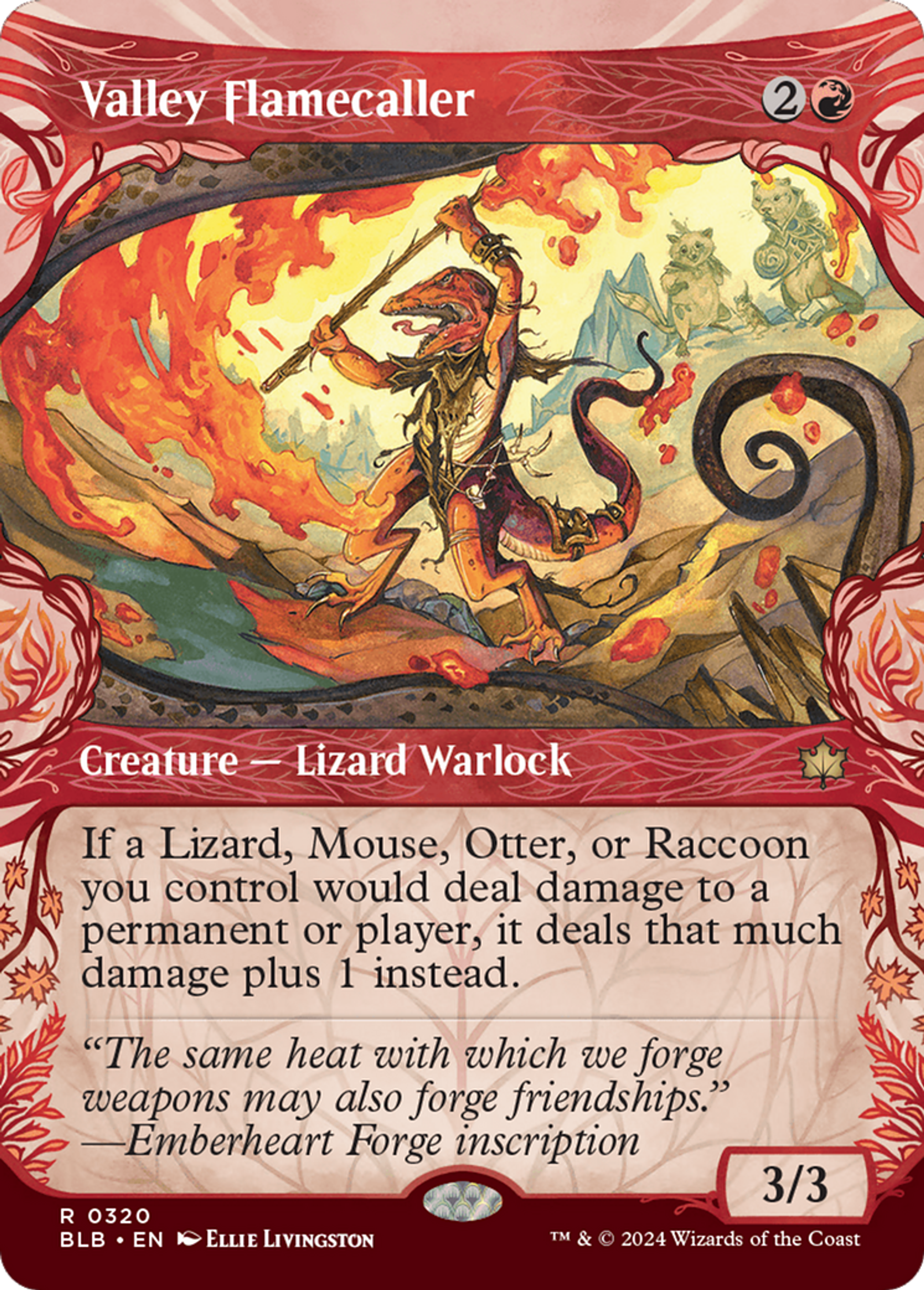 Meneur de flammes de Vallée — Bloomburrow — Magic: The Gathering