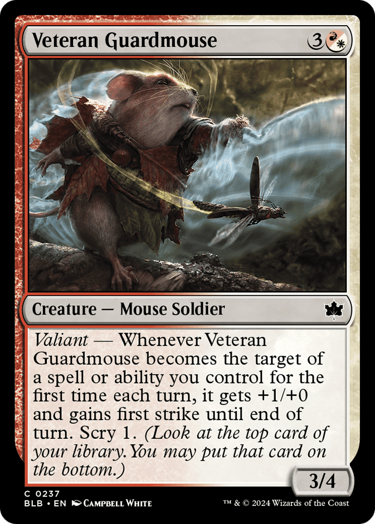 Veteran Guardmouse — Bloomburrow — Magic: The Gathering
