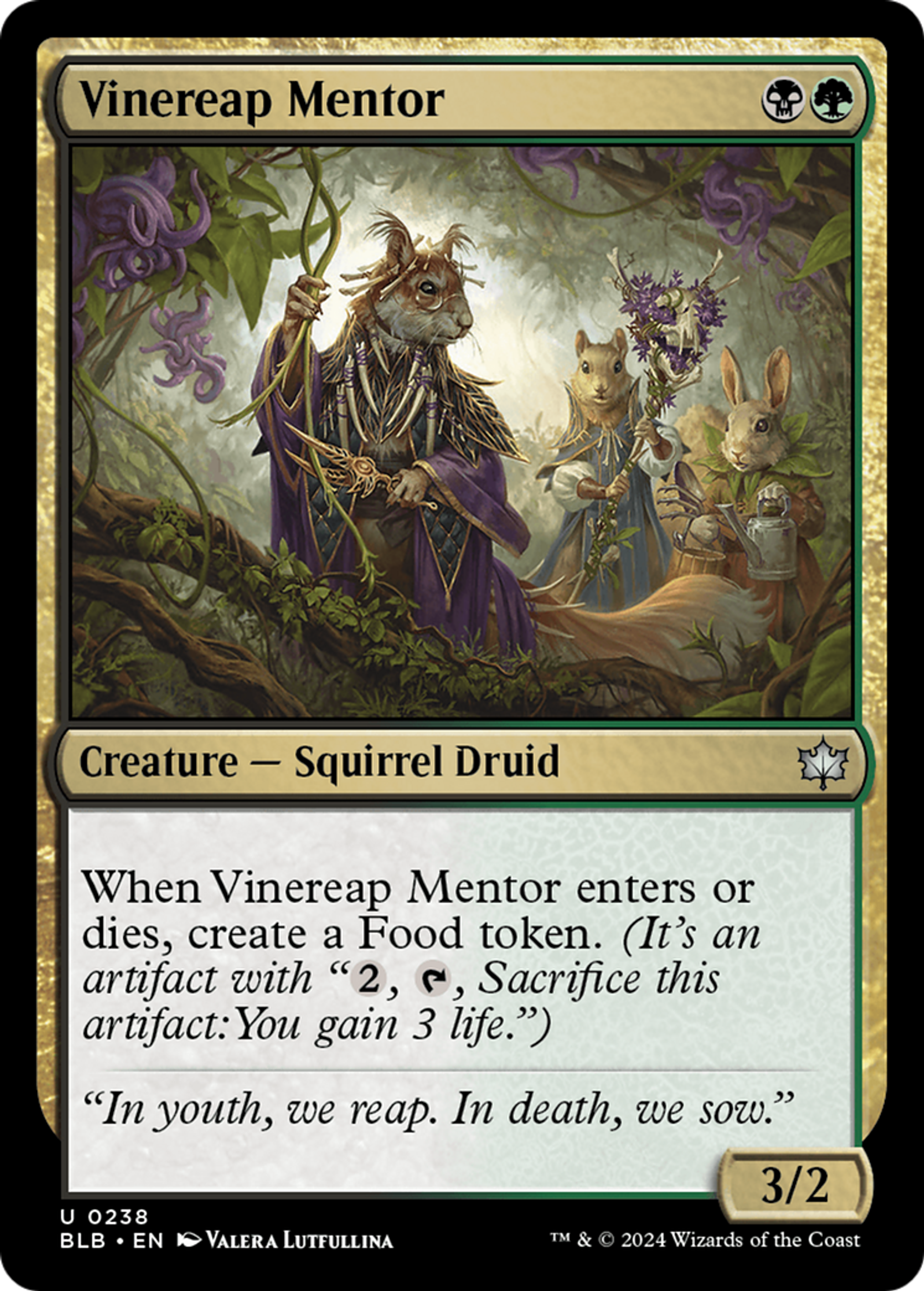 Mentor cueillevigne — Bloomburrow — Magic: The Gathering