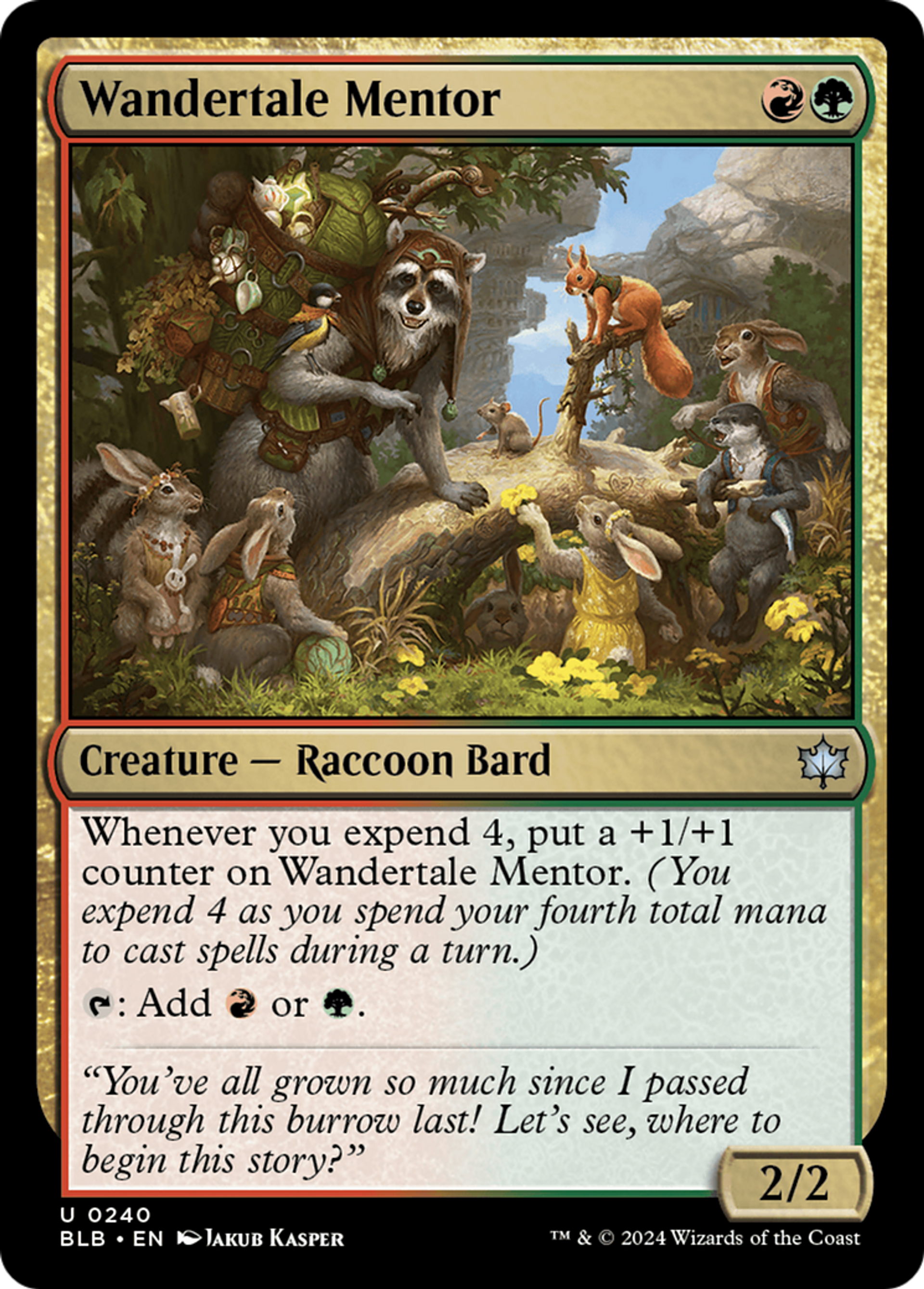 Mentor mythinérant — Bloomburrow — Magic: The Gathering