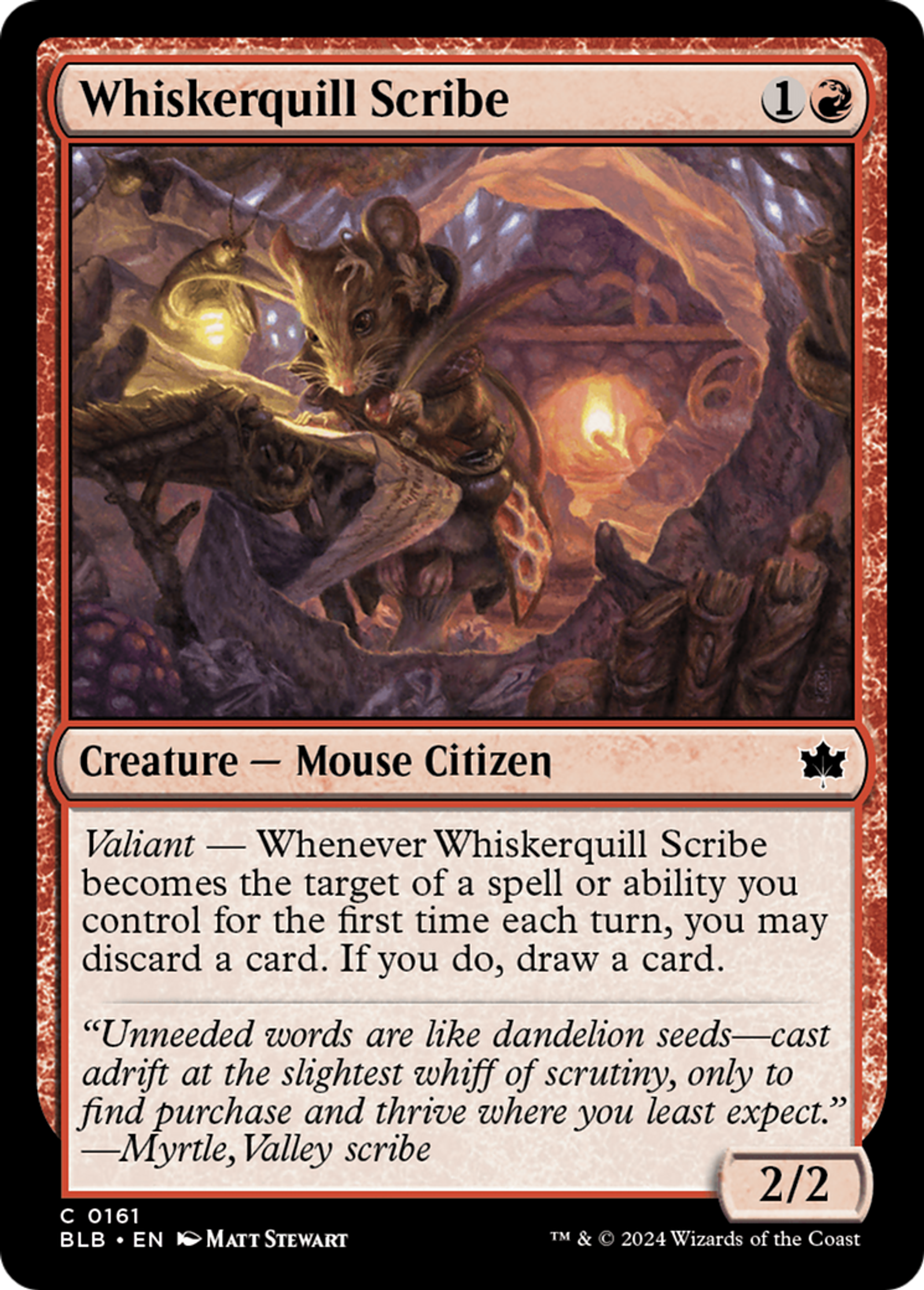 Whiskerquill Scribe — Bloomburrow — Magic: The Gathering