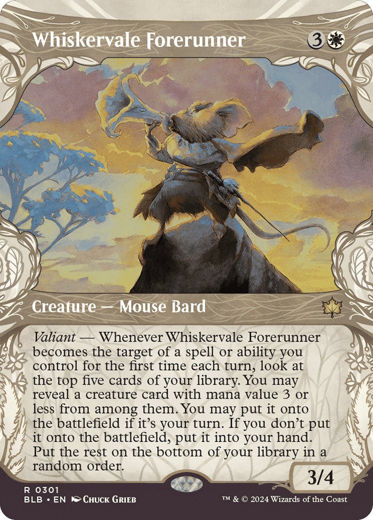 Whiskervale Forerunner — Bloomburrow — Magic: The Gathering