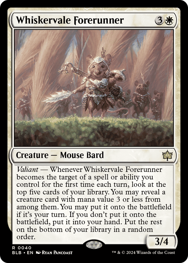 Whiskervale Forerunner — Bloomburrow — Magic: The Gathering