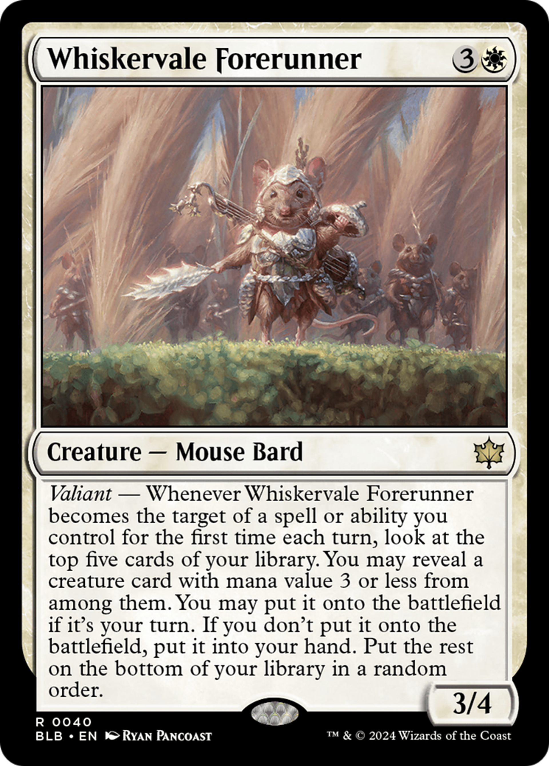 Whiskervale Forerunner — Bloomburrow — Magic: The Gathering