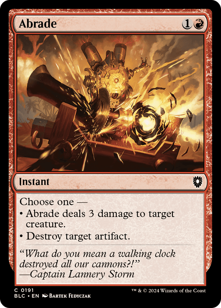 Abrade — Bloomburrow Commander — Magic: The Gathering