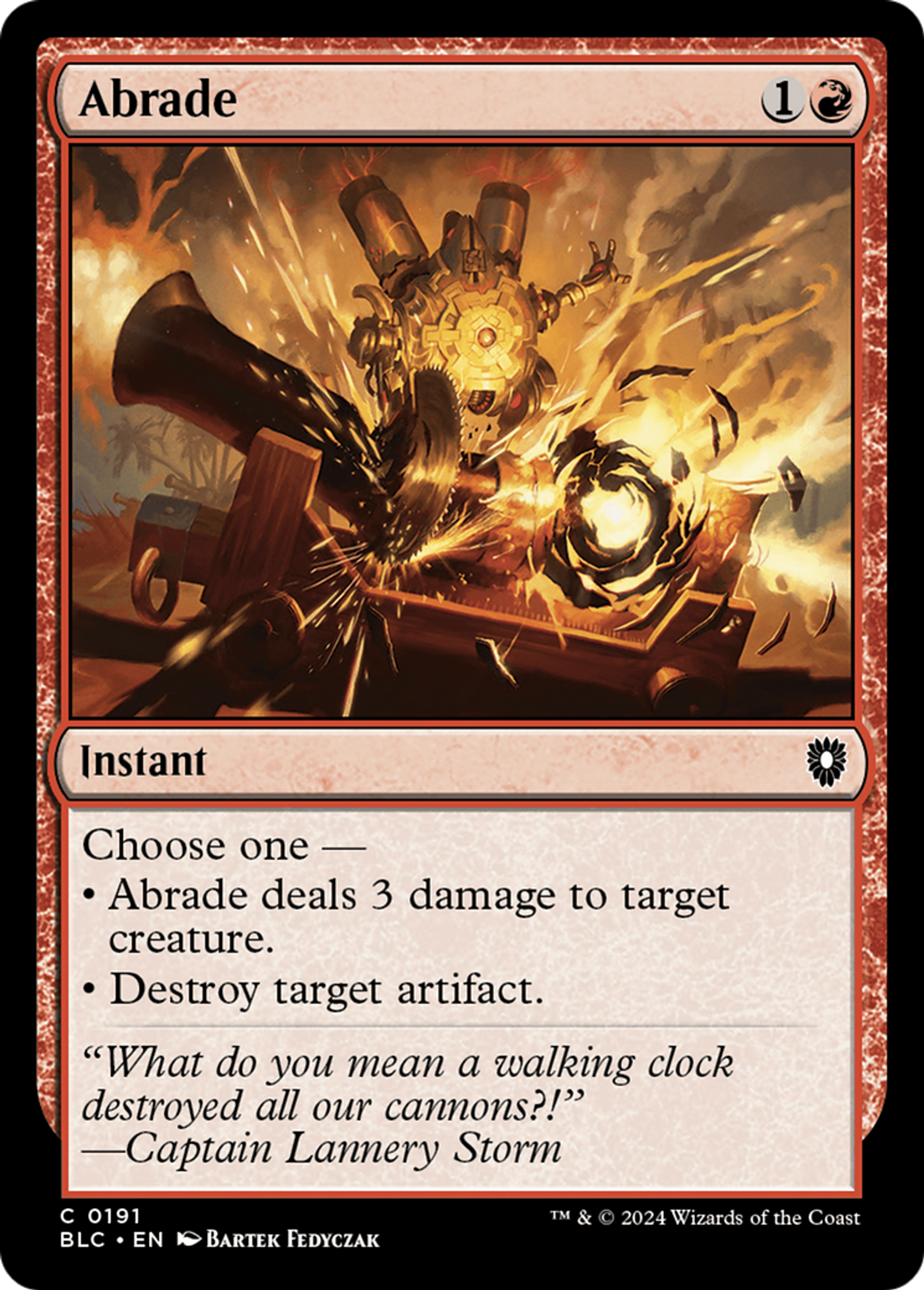 Abrade — Bloomburrow Commander — Magic: The Gathering