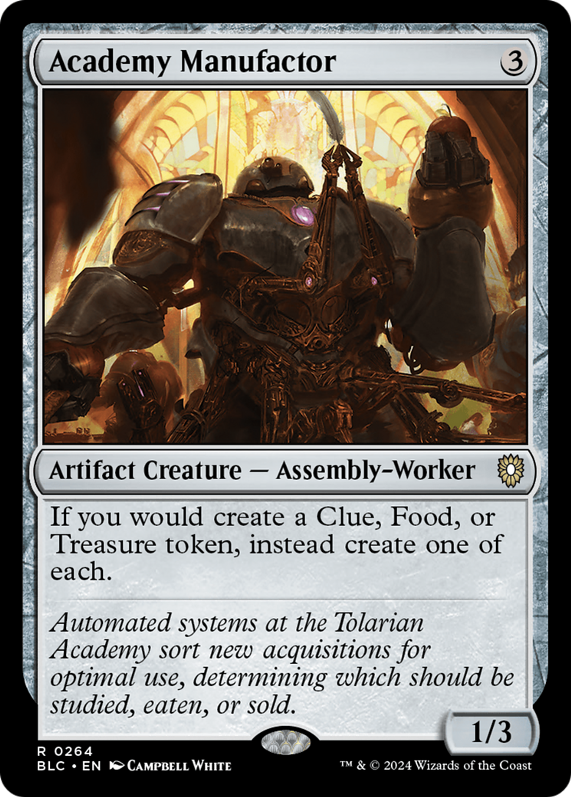 Academy Manufactor — Bloomburrow Commander — Magic: The Gathering