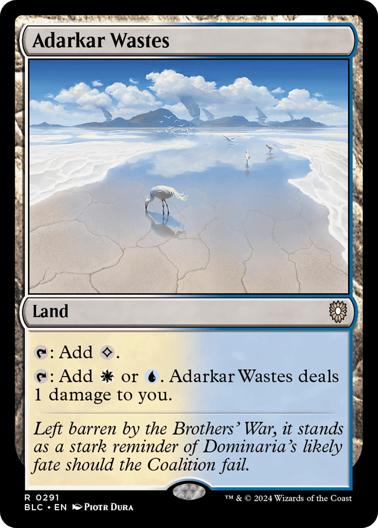 Adarkar Wastes — Bloomburrow Commander — Magic: The Gathering