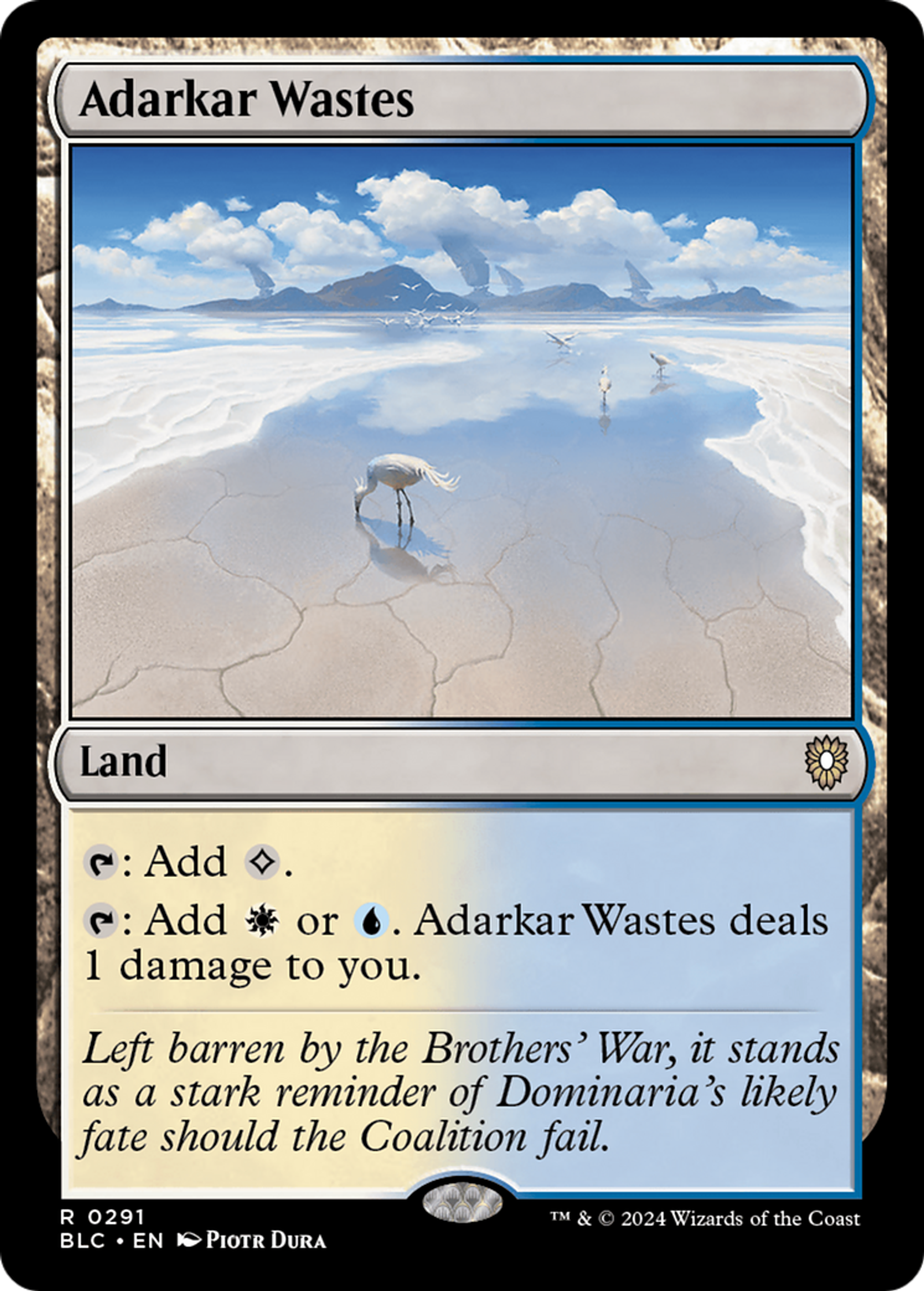Adarkar Wastes — Bloomburrow Commander — Magic: The Gathering