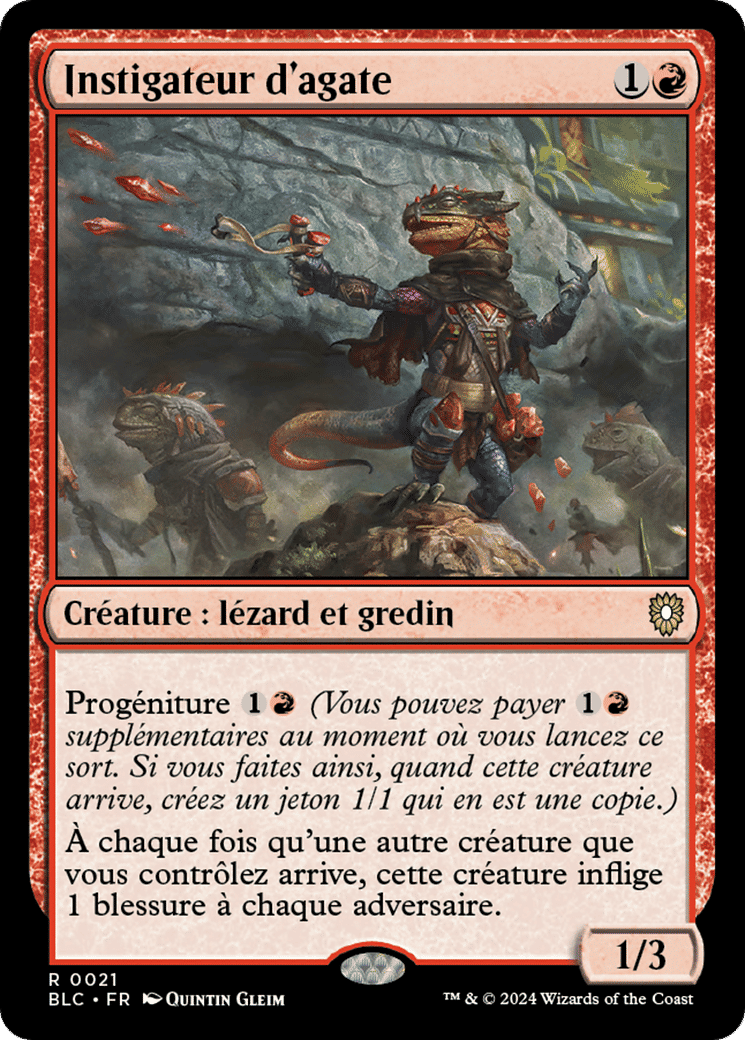 Instigateur d'agate — Bloomburrow Commander — Magic: The Gathering