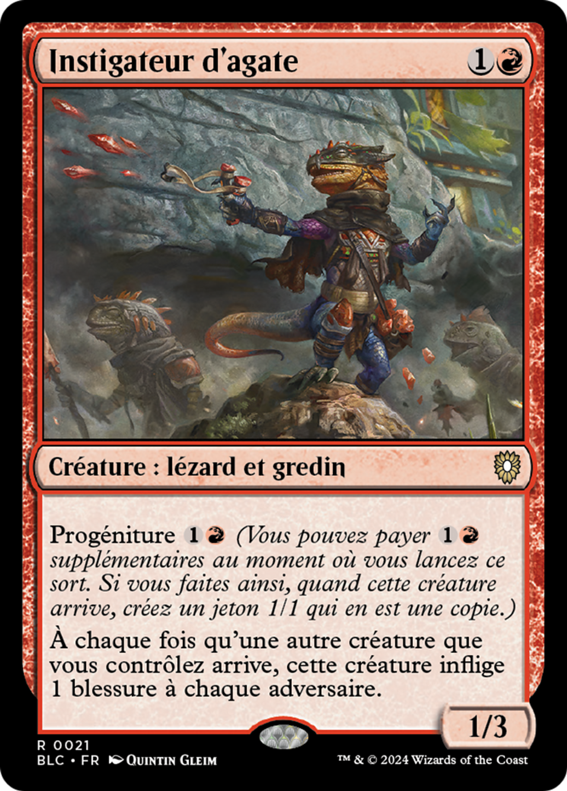Instigateur d'agate — Bloomburrow Commander — Magic: The Gathering