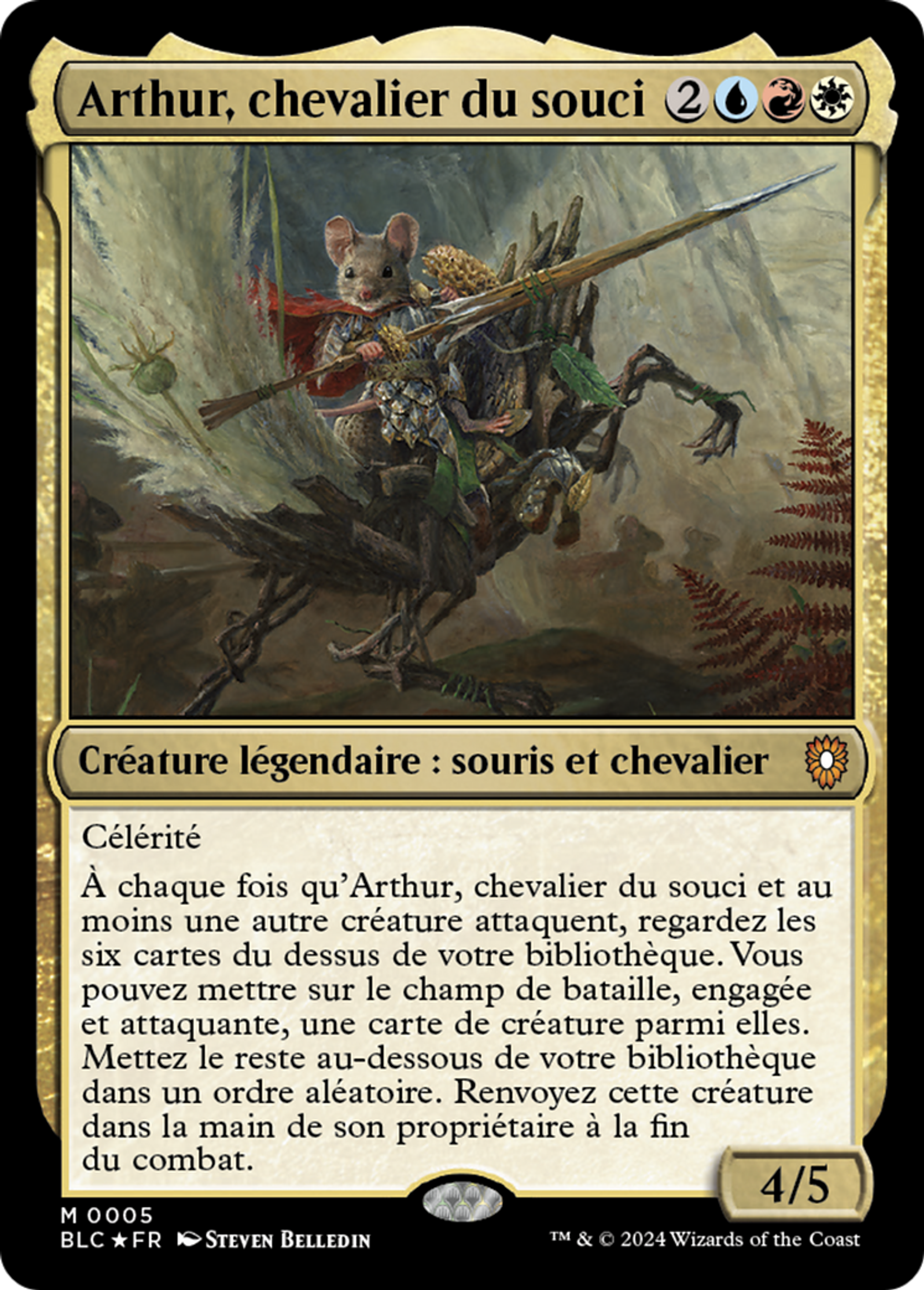 Arthur, chevalier du souci — Bloomburrow Commander — Magic: The Gathering